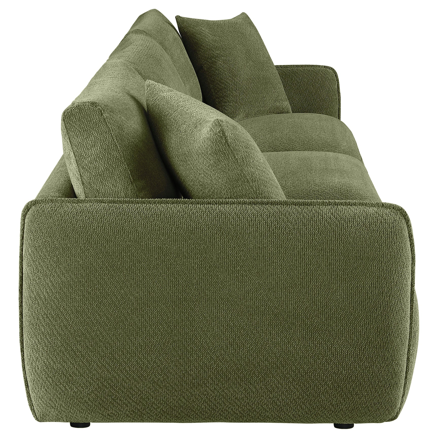 Elysia Fabric Upholstered Modular Lounge Sofa Green