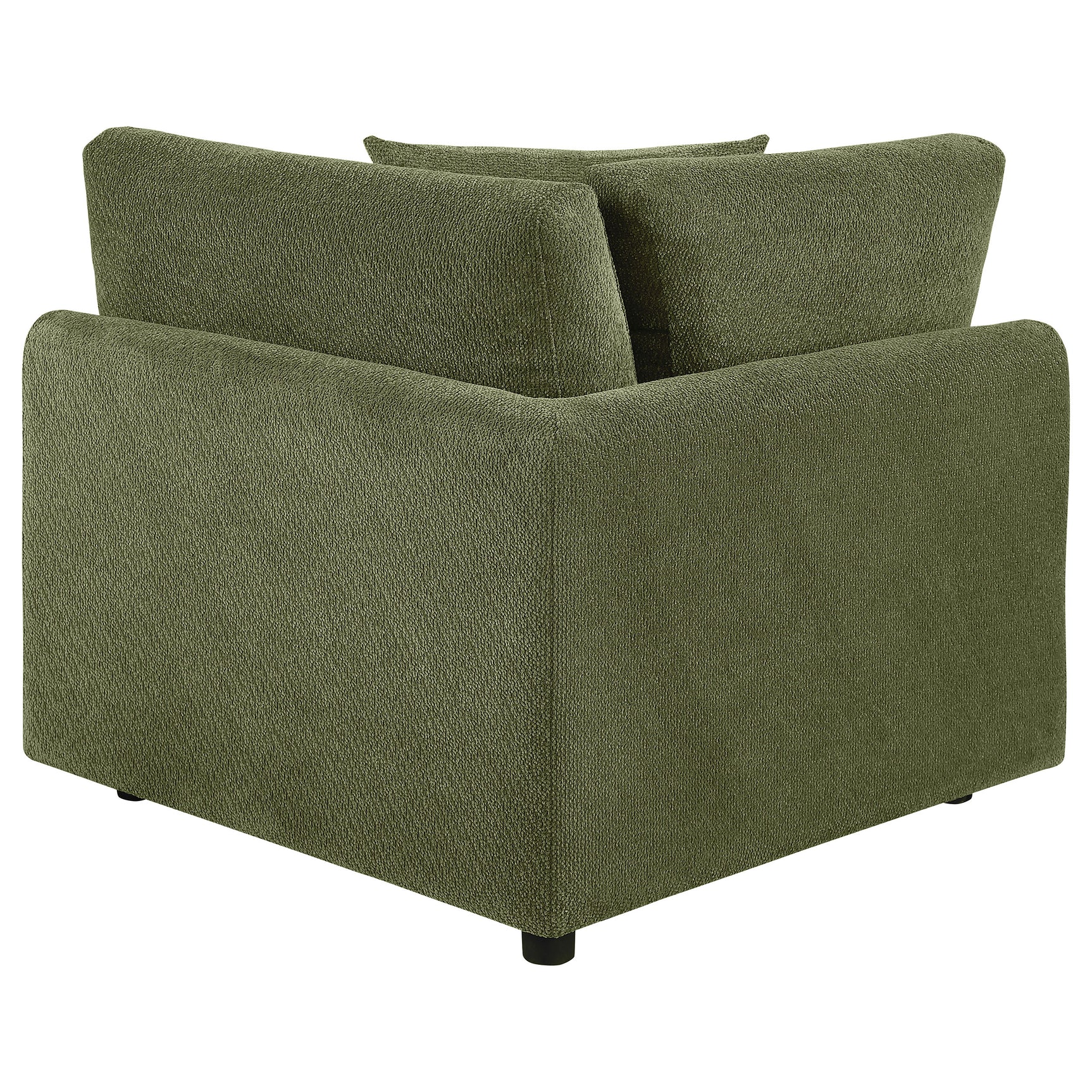 Elysia Fabric Upholstered Modular Corner Chair Green