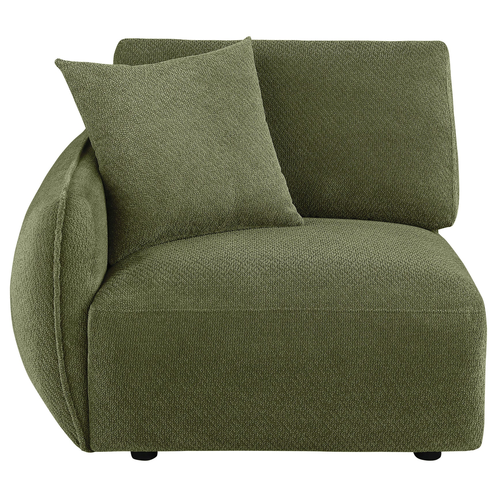 Elysia Fabric Upholstered Modular LAF Chair Green