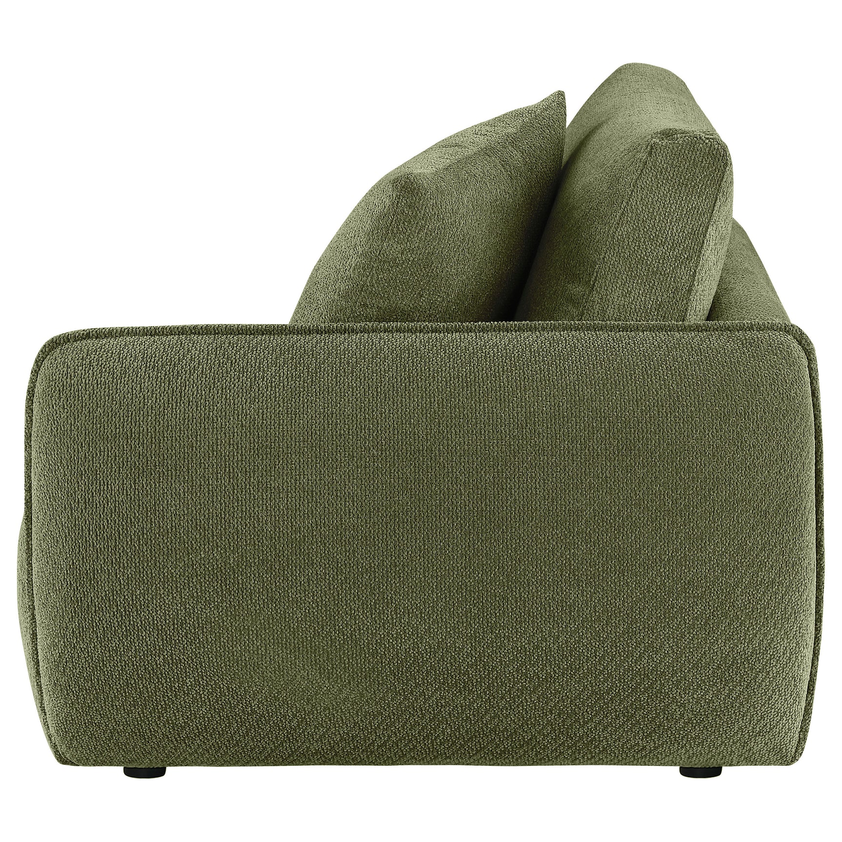 Elysia Fabric Upholstered Modular RAF Chair Green