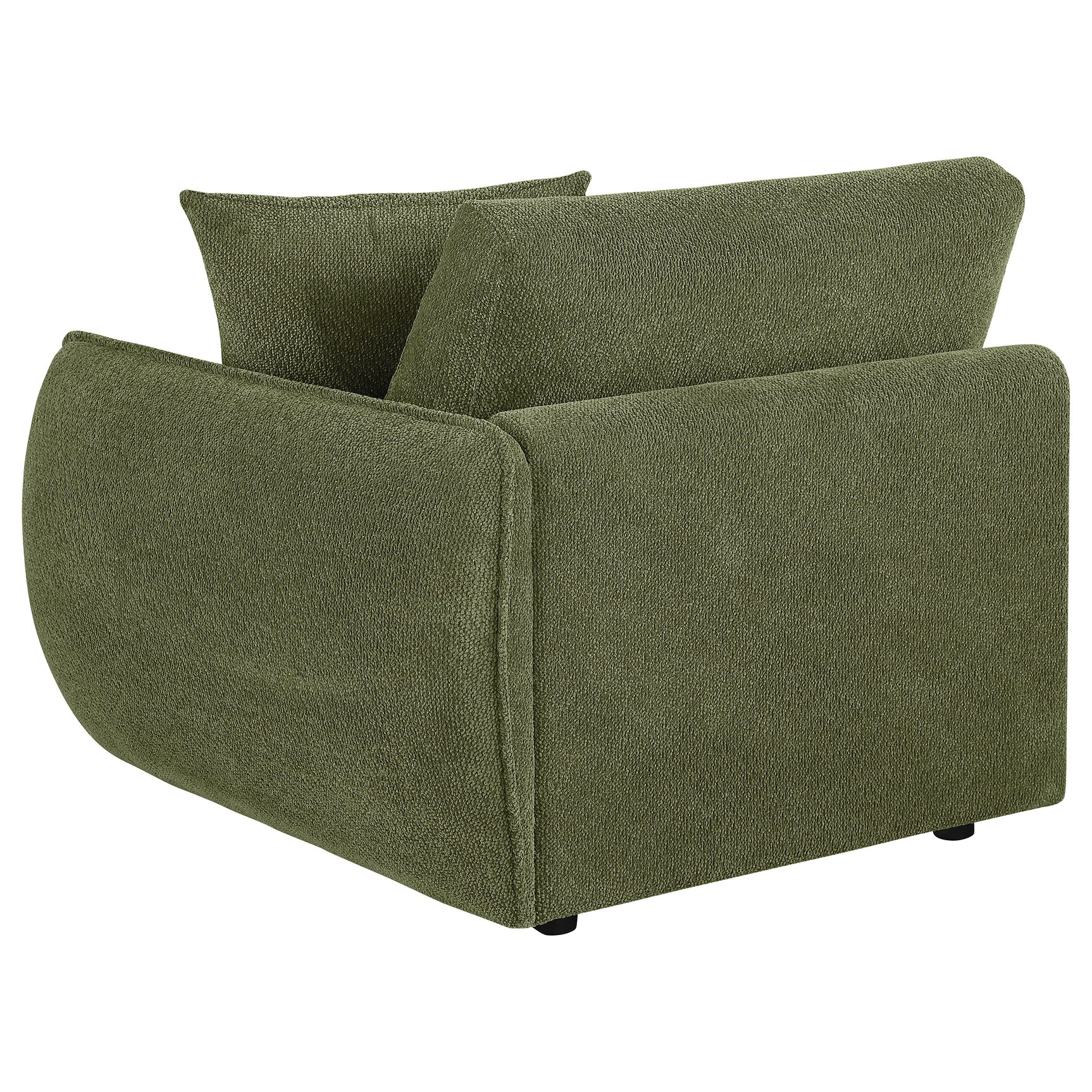 Elysia Fabric Upholstered Modular RAF Chair Green