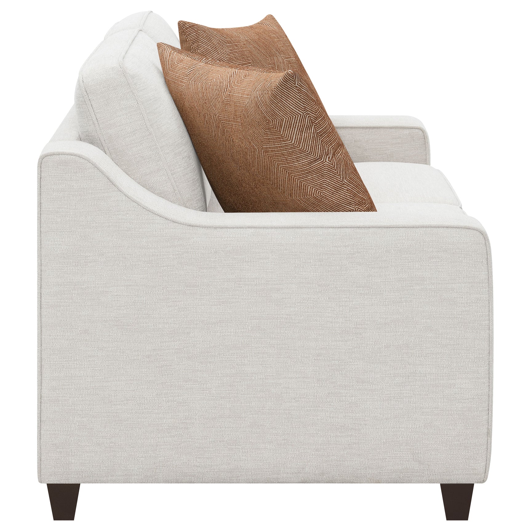 Christine 3-piece Upholstered Sloped Arm Sofa Set Beige - Tampa Furniture Outlet
