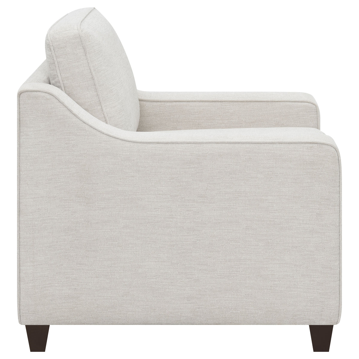 Christine 3-piece Upholstered Sloped Arm Sofa Set Beige