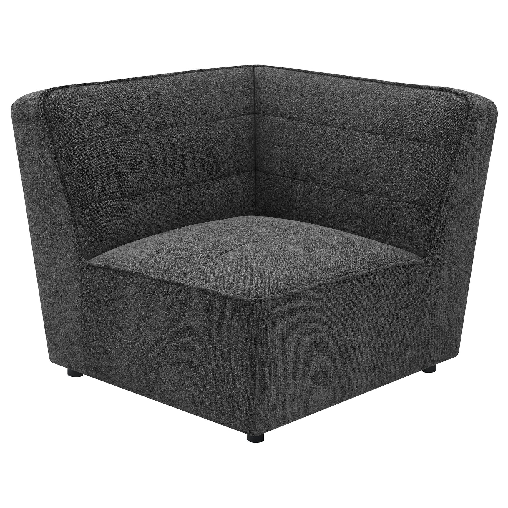 Sunny Upholstered Corner Chair Dark Charcoal - Tampa Furniture Outlet