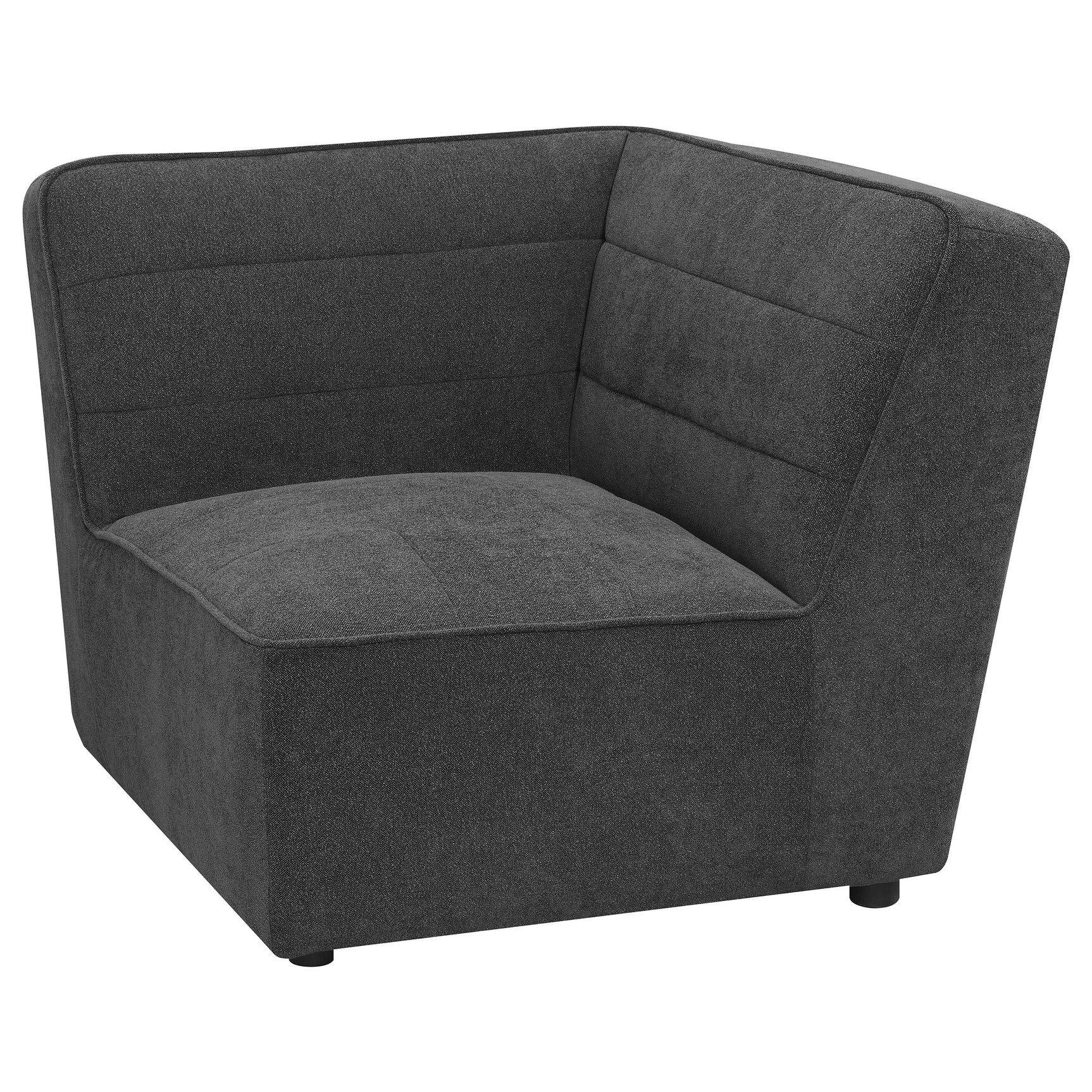Sunny Upholstered Corner Chair Dark Charcoal - Tampa Furniture Outlet