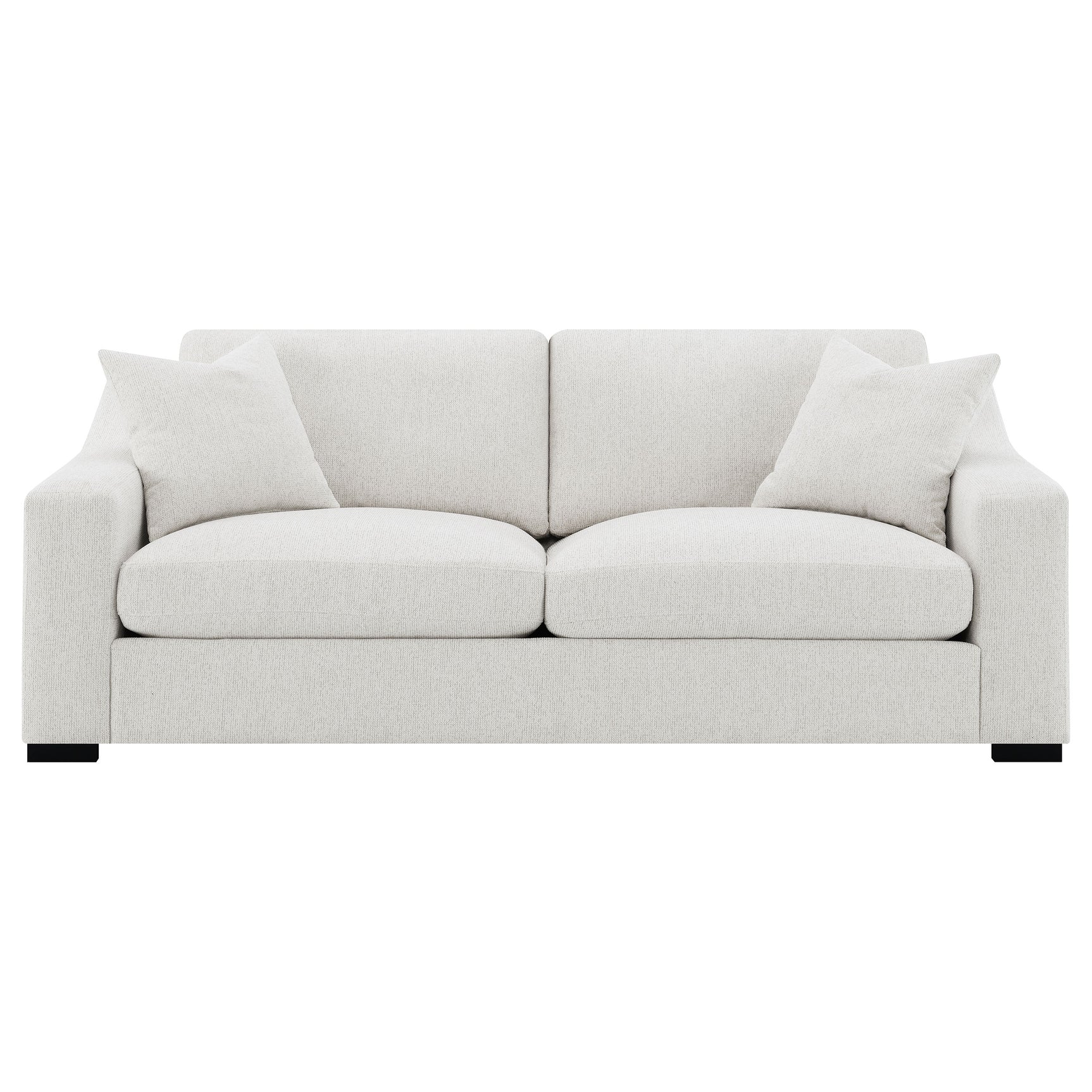Ashlyn Fabric Upholstered Track Arm Sofa Sand