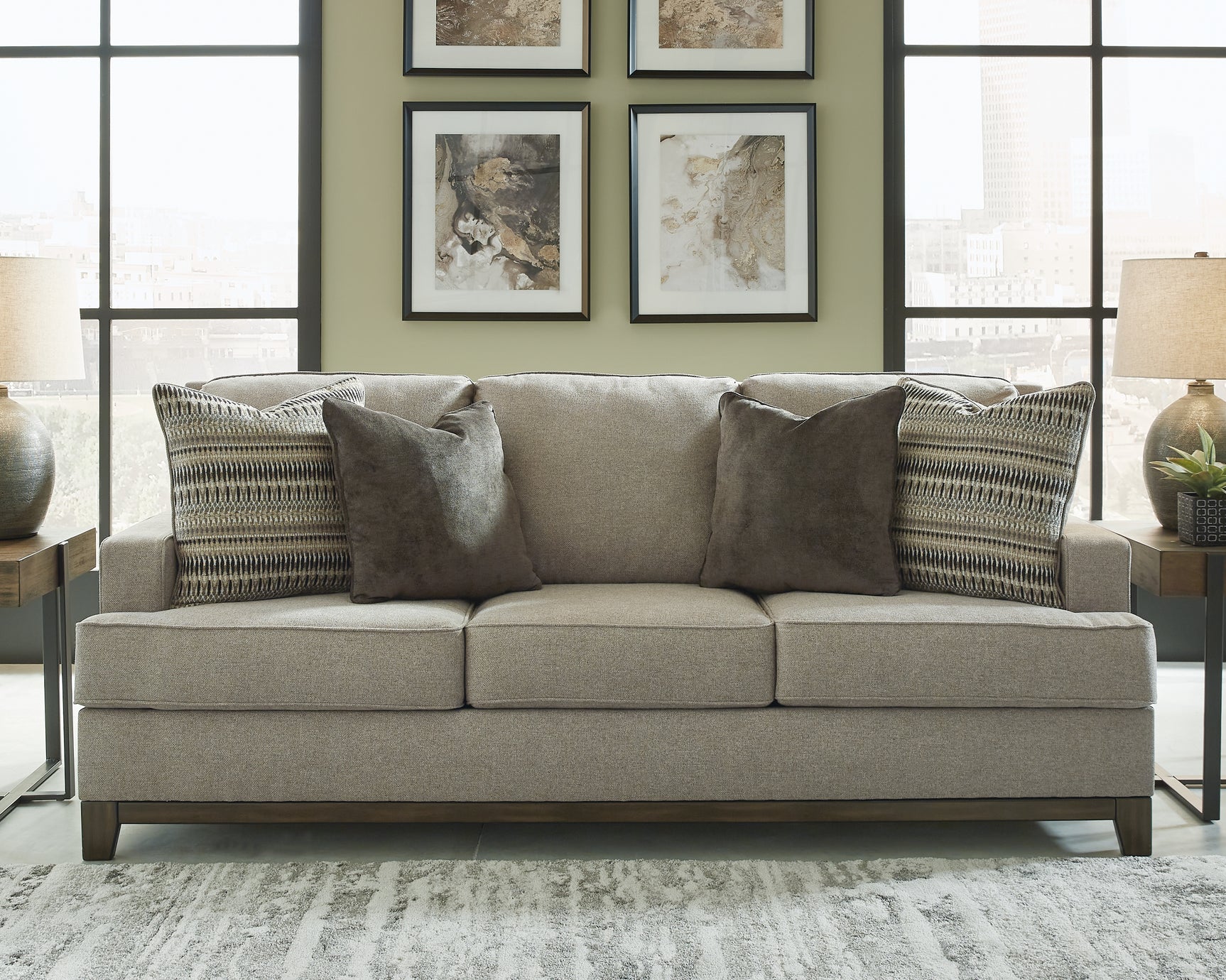 Tampa Furniture Outlet - Ashley Furniture - Kaywood Living Room - Loveseat / Granite - 5630335