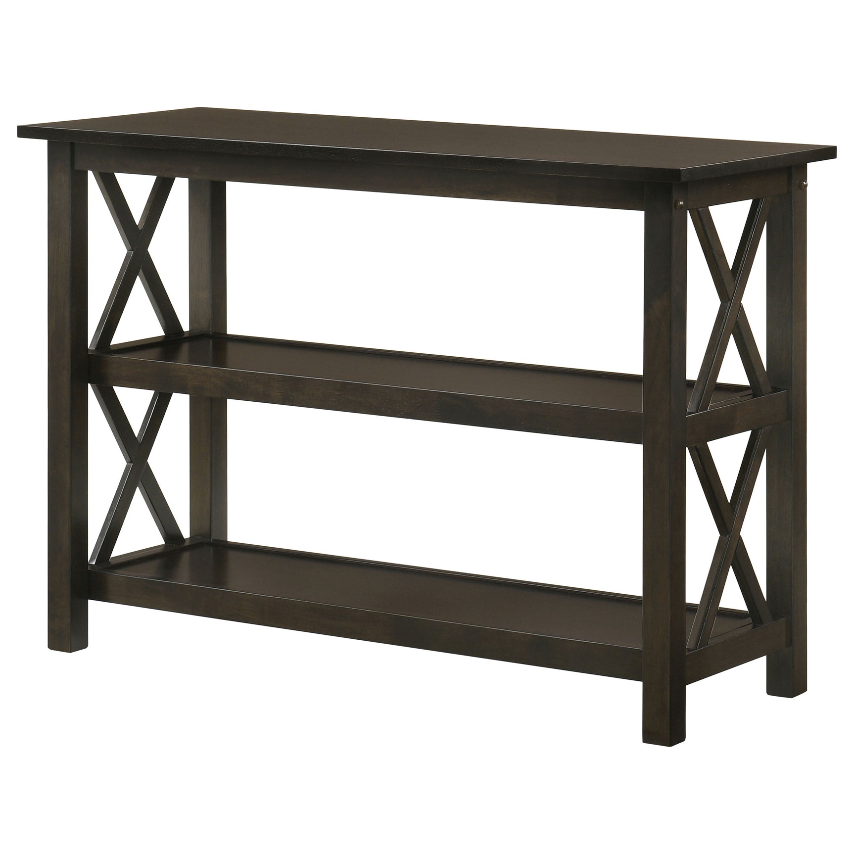 Rachelle 2-shelf Wood Entryway Console Table Deep Merlot - Tampa Furniture Outlet