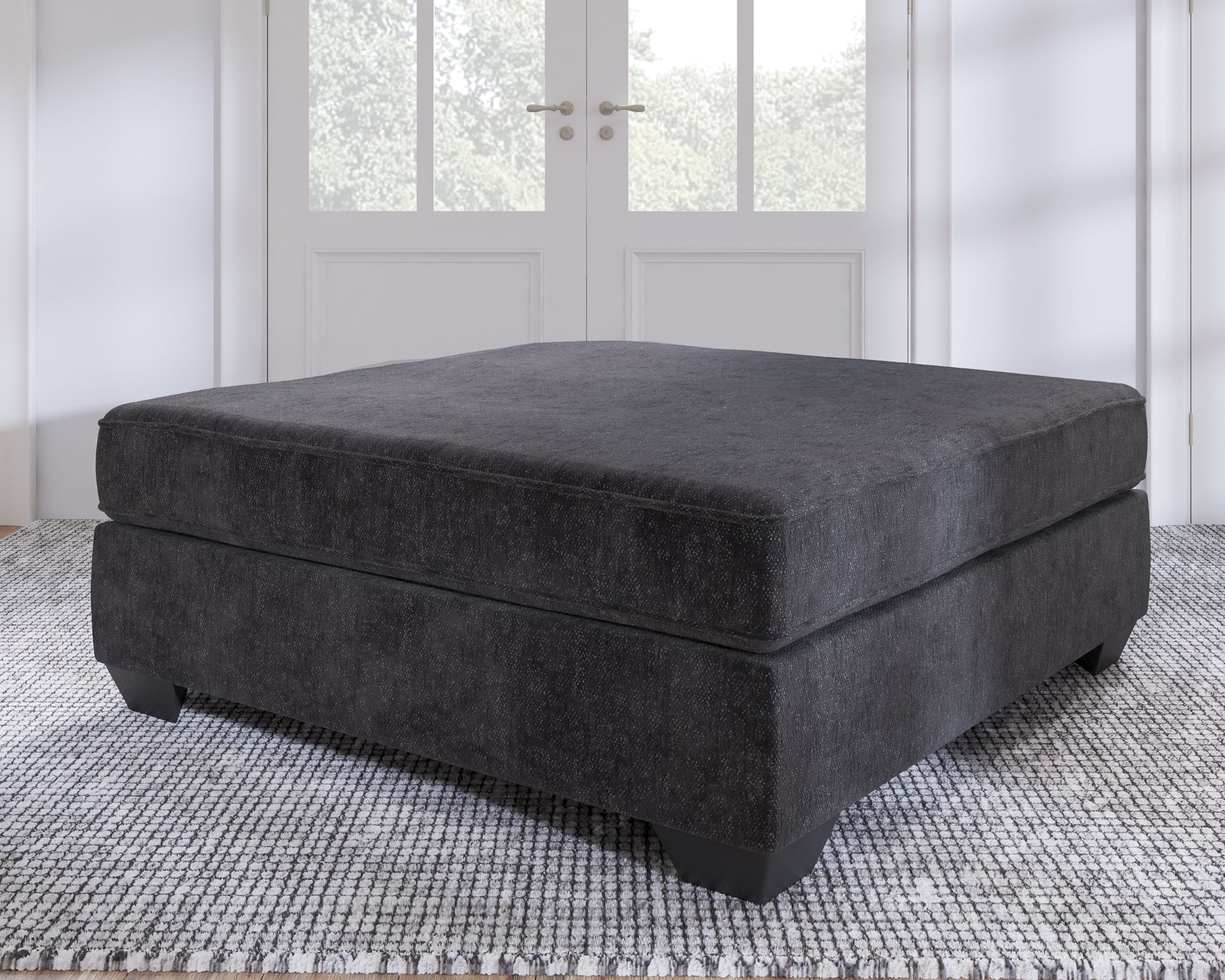 Tampa Furniture Outlet - Ashley Furniture - Lavernett Living Room - Oversized Accent Ottoman / Charcoal - 5960308