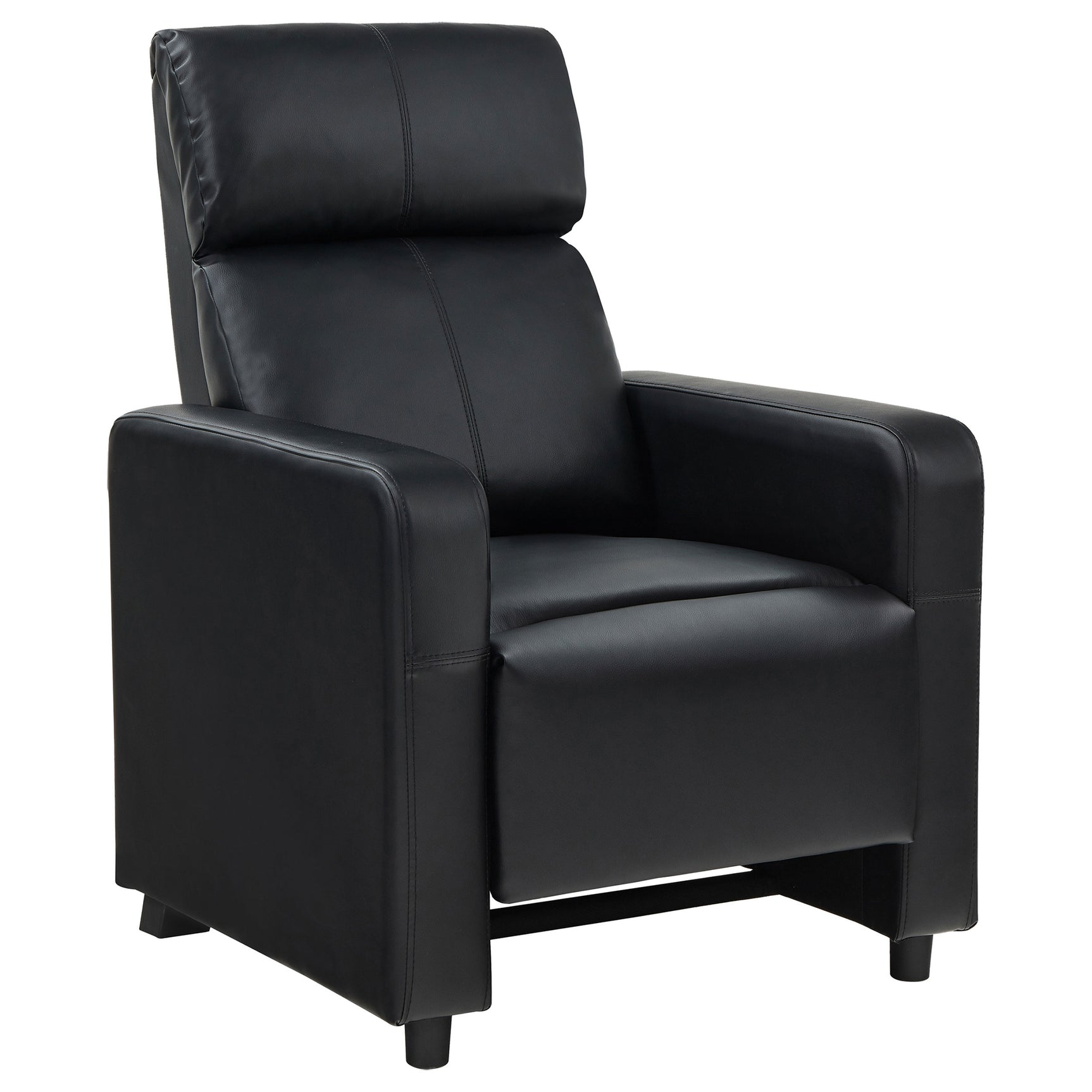 Toohey Upholstered Tufted Recliner Living Room Set Black - Tampa Furniture Outlet
