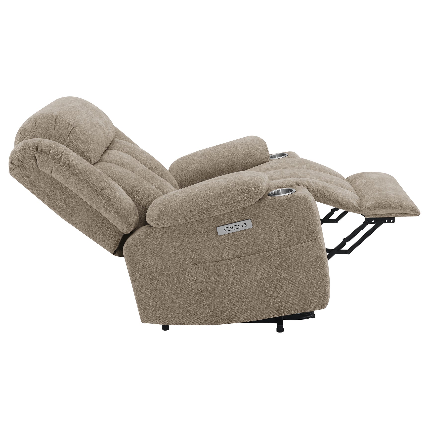 Houston Upholstered Power Lift Recliner Chair Camel - Tampa Furniture Outlet