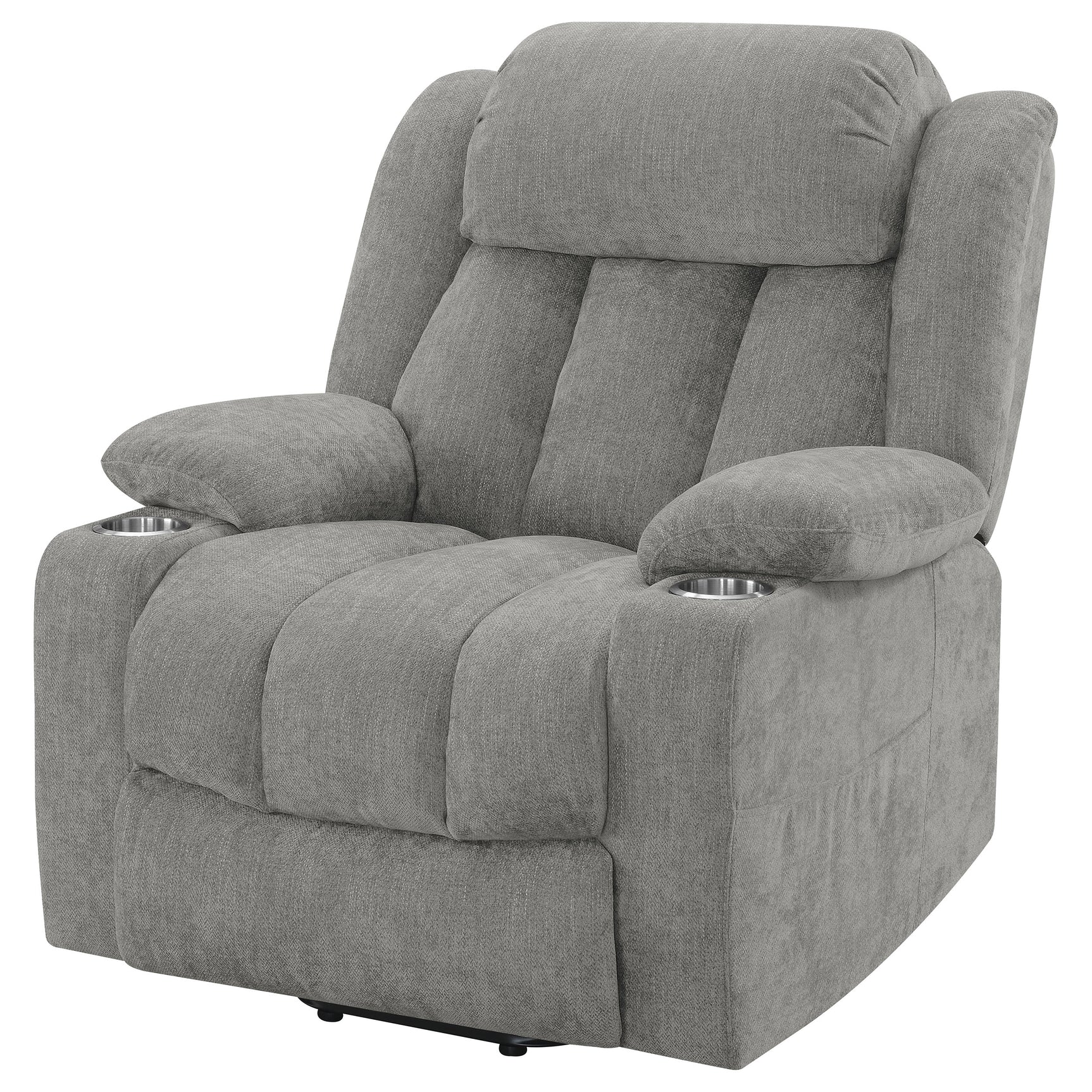 Houston Upholstered Power Lift Recliner Grey - Tampa Furniture Outlet