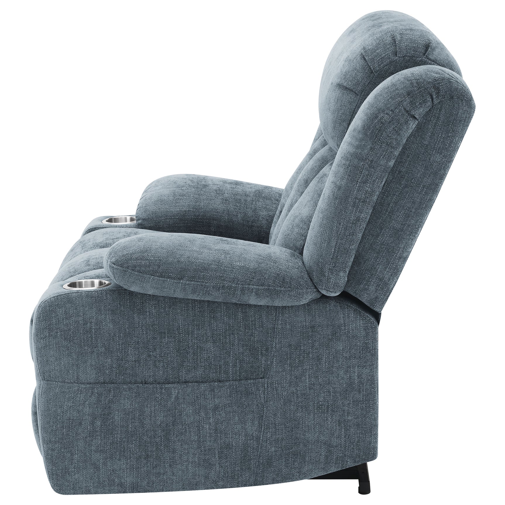 Houston Upholstered Power Lift Recliner Slate Blue - Tampa Furniture Outlet