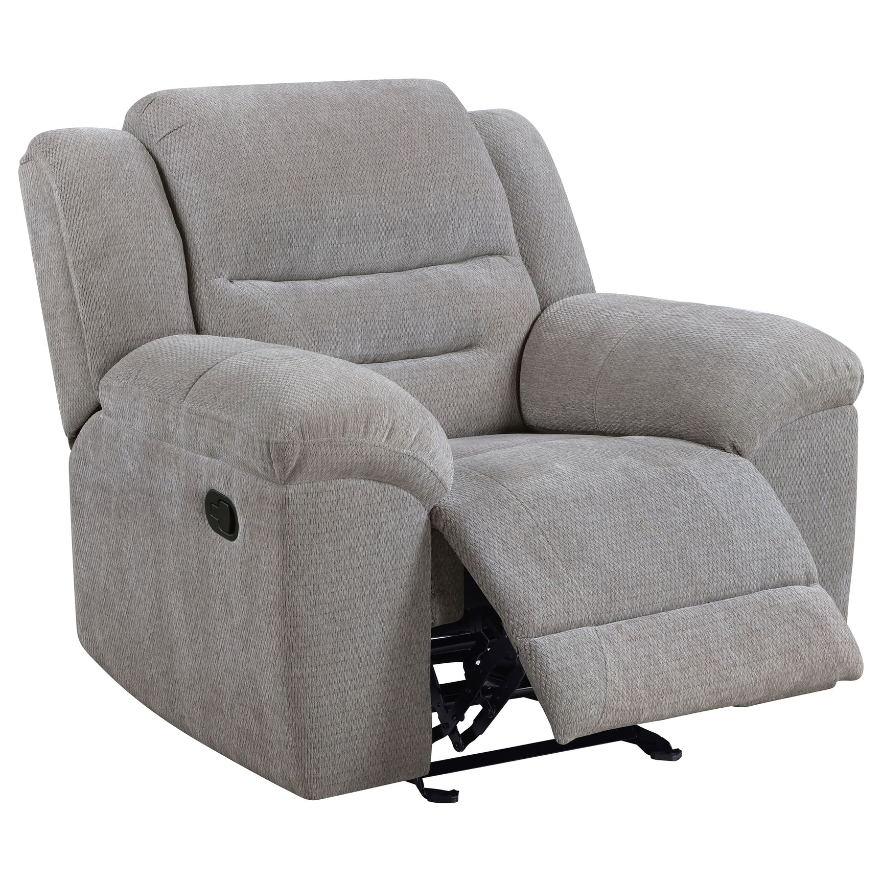 Gilson 3-piece Chenille Upholstered Reclining Sofa Set Grey - Tampa Furniture Outlet
