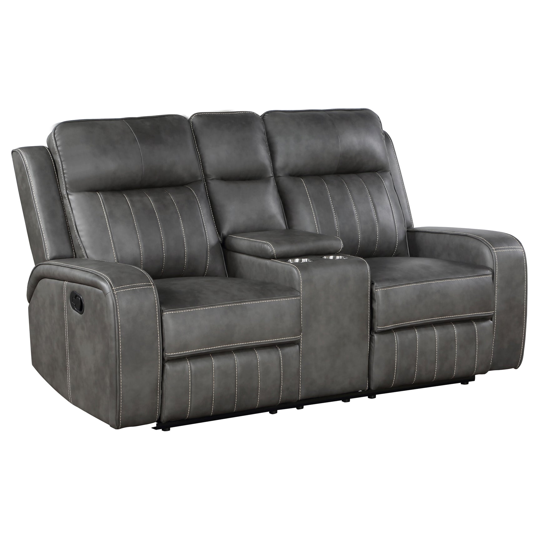 Raelynn 2-piece Upholstered Reclining Sofa Set Grey - Tampa Furniture Outlet