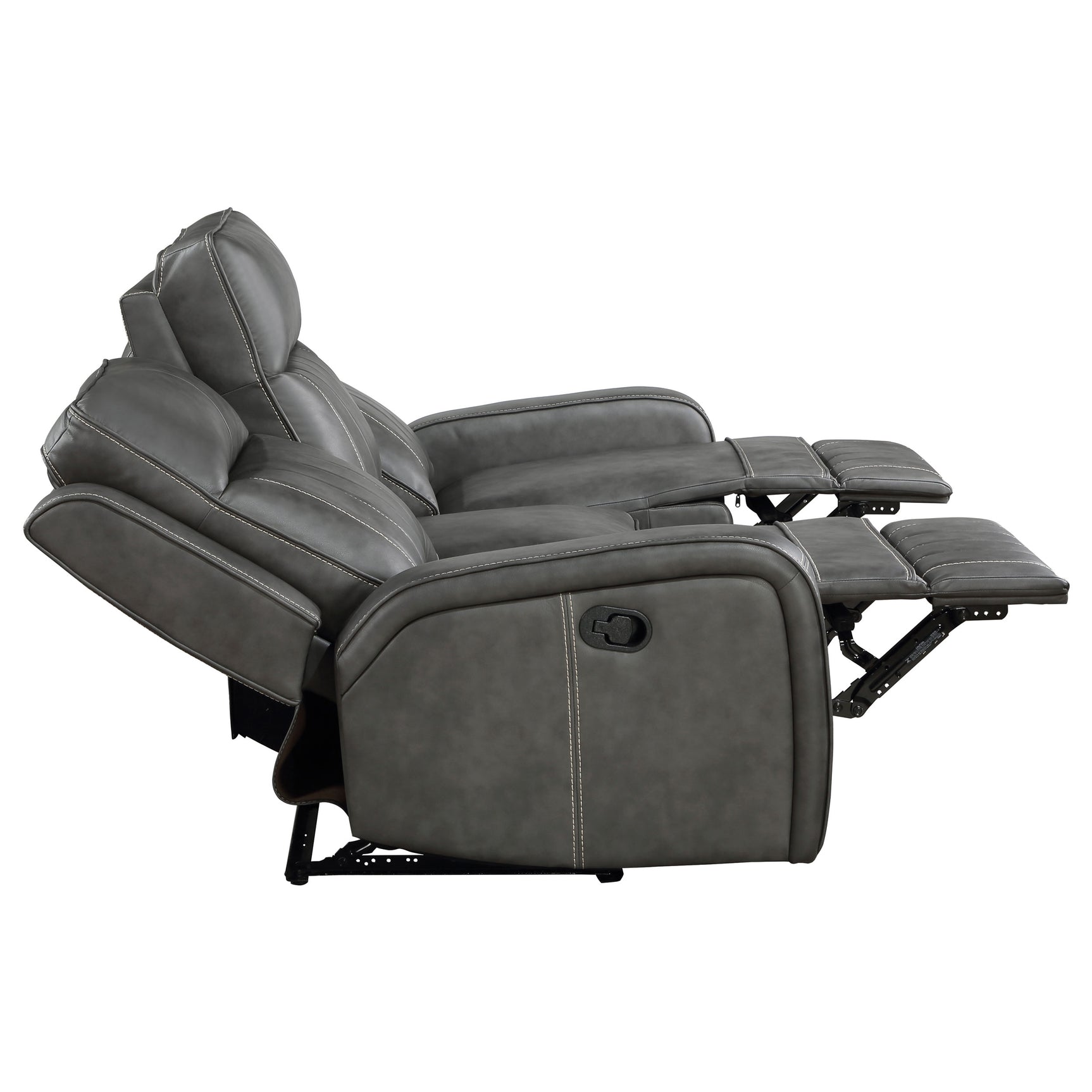 Raelynn 3-piece Upholstered Reclining Sofa Set Grey - Tampa Furniture Outlet
