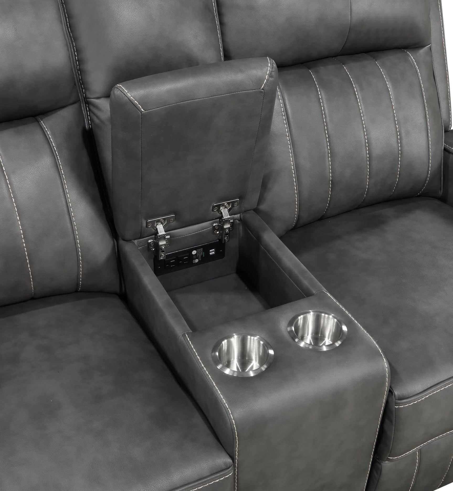 Raelynn 3-piece Upholstered Reclining Sofa Set Grey - Tampa Furniture Outlet