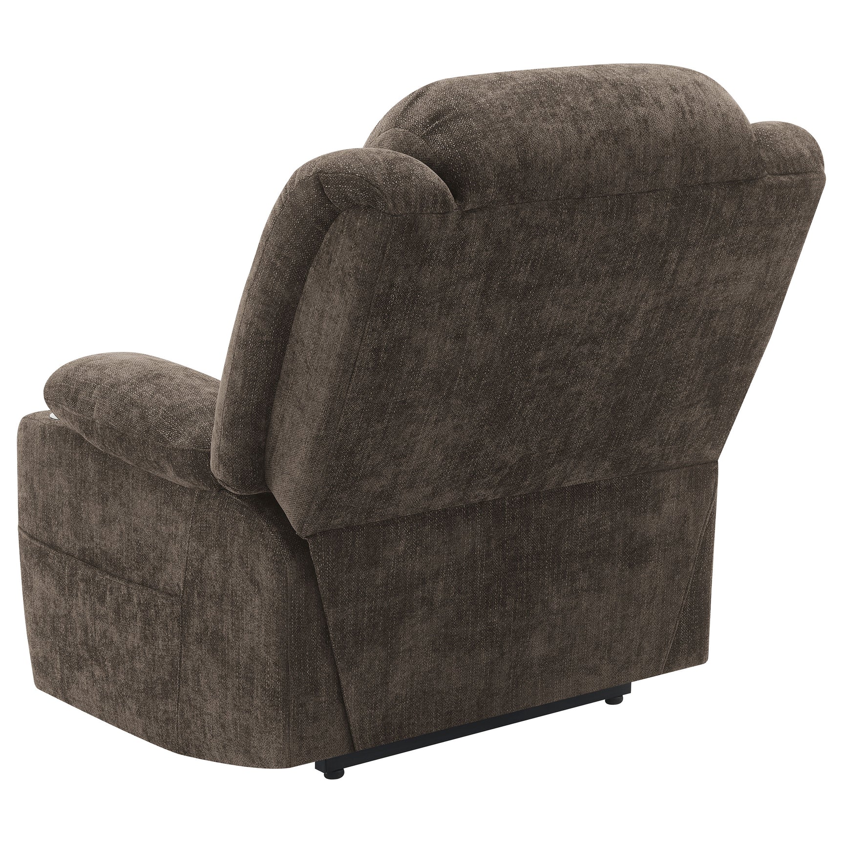 Houston Upholstered Power Lift Recliner Chair Dark Brown - Tampa Furniture Outlet