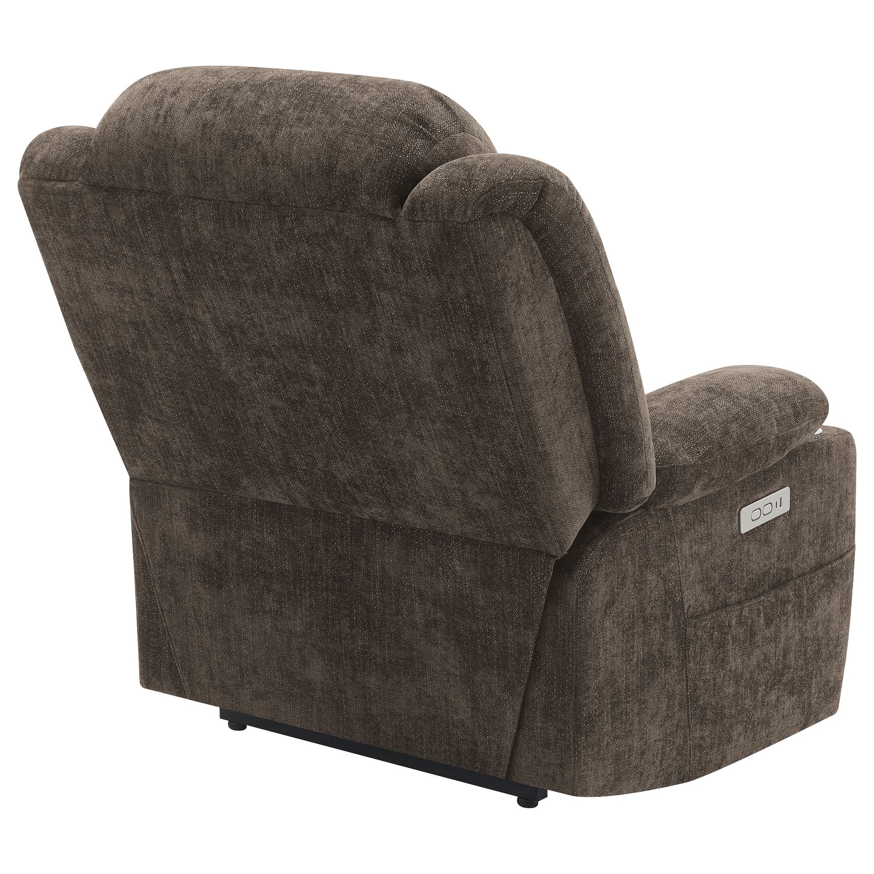 Houston Upholstered Power Lift Recliner Chair Dark Brown - Tampa Furniture Outlet