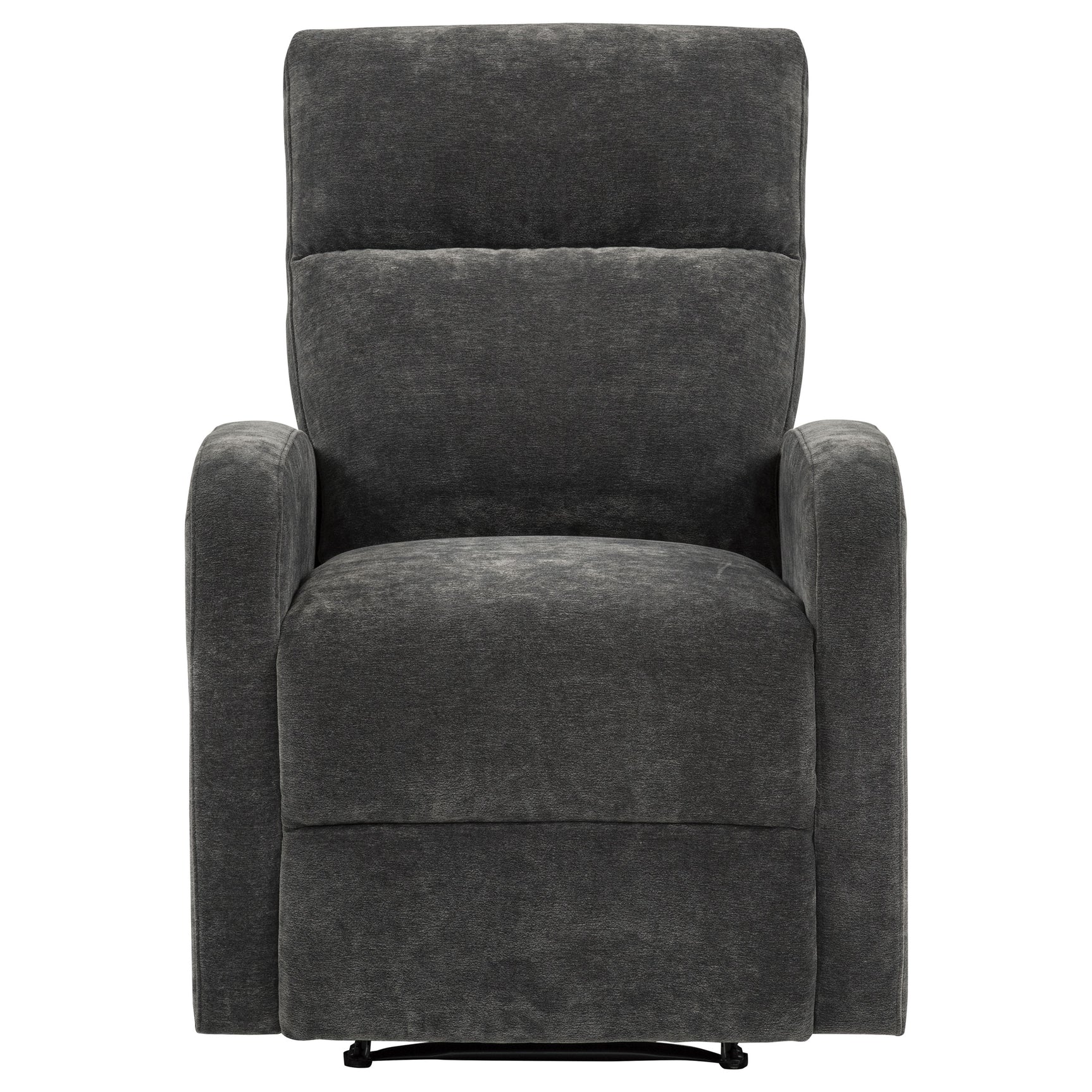 Hamilton Chenille Manual Recliner Charcoal Grey