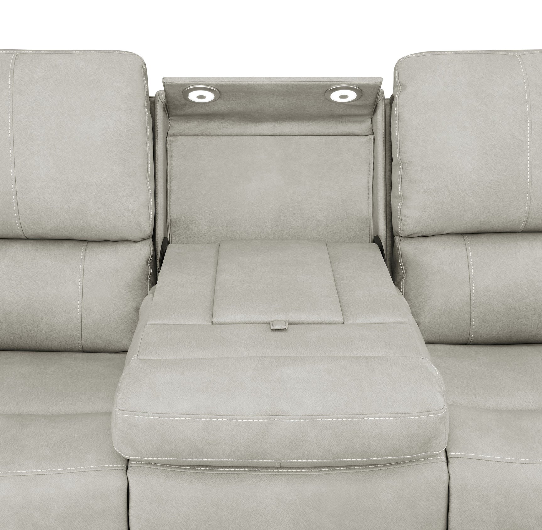 Brickston 2-piece Triple Power Reclining Sofa Set Grey
