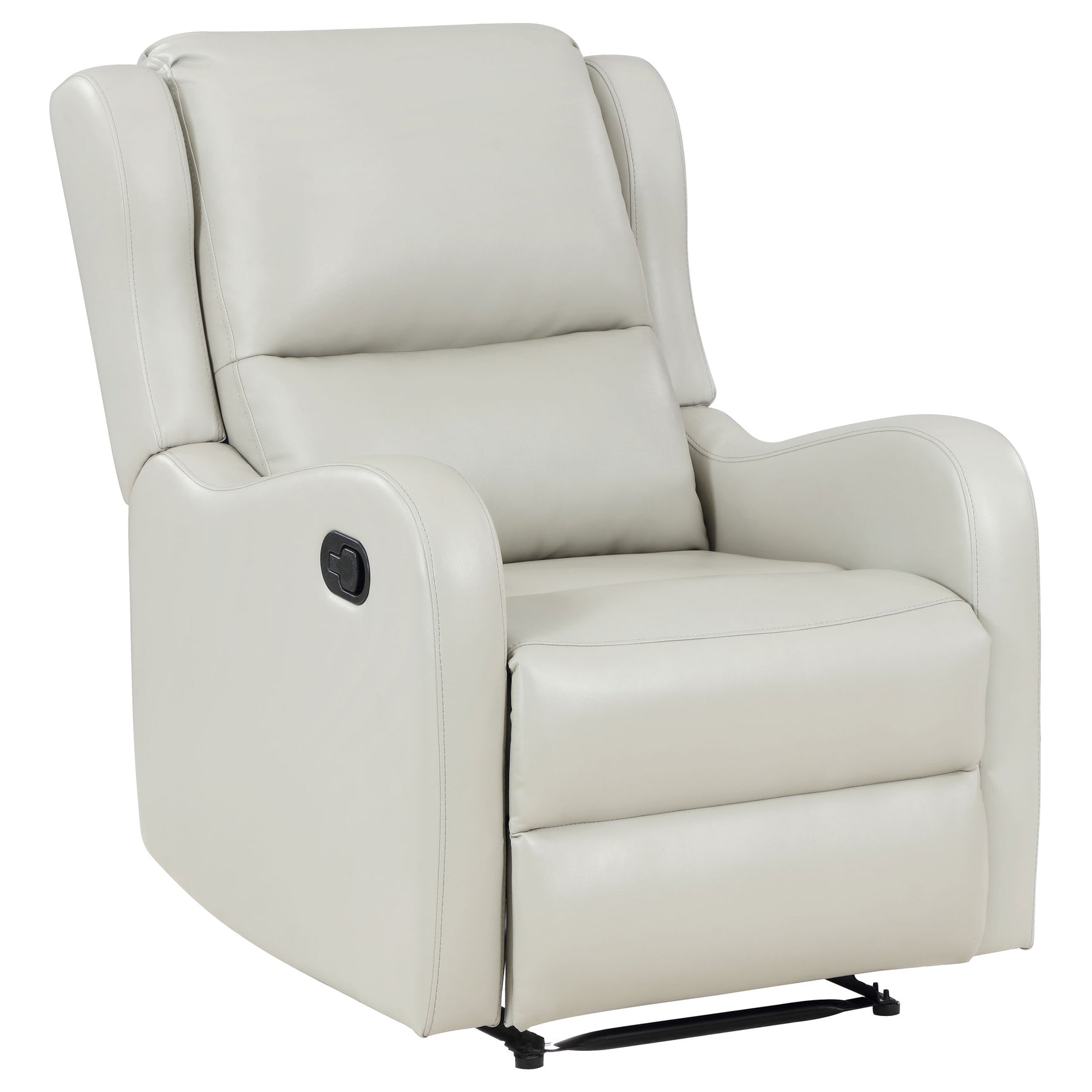 Kelsey Upholstered English Arm Recliner Chair Ivory - Tampa Furniture Outlet