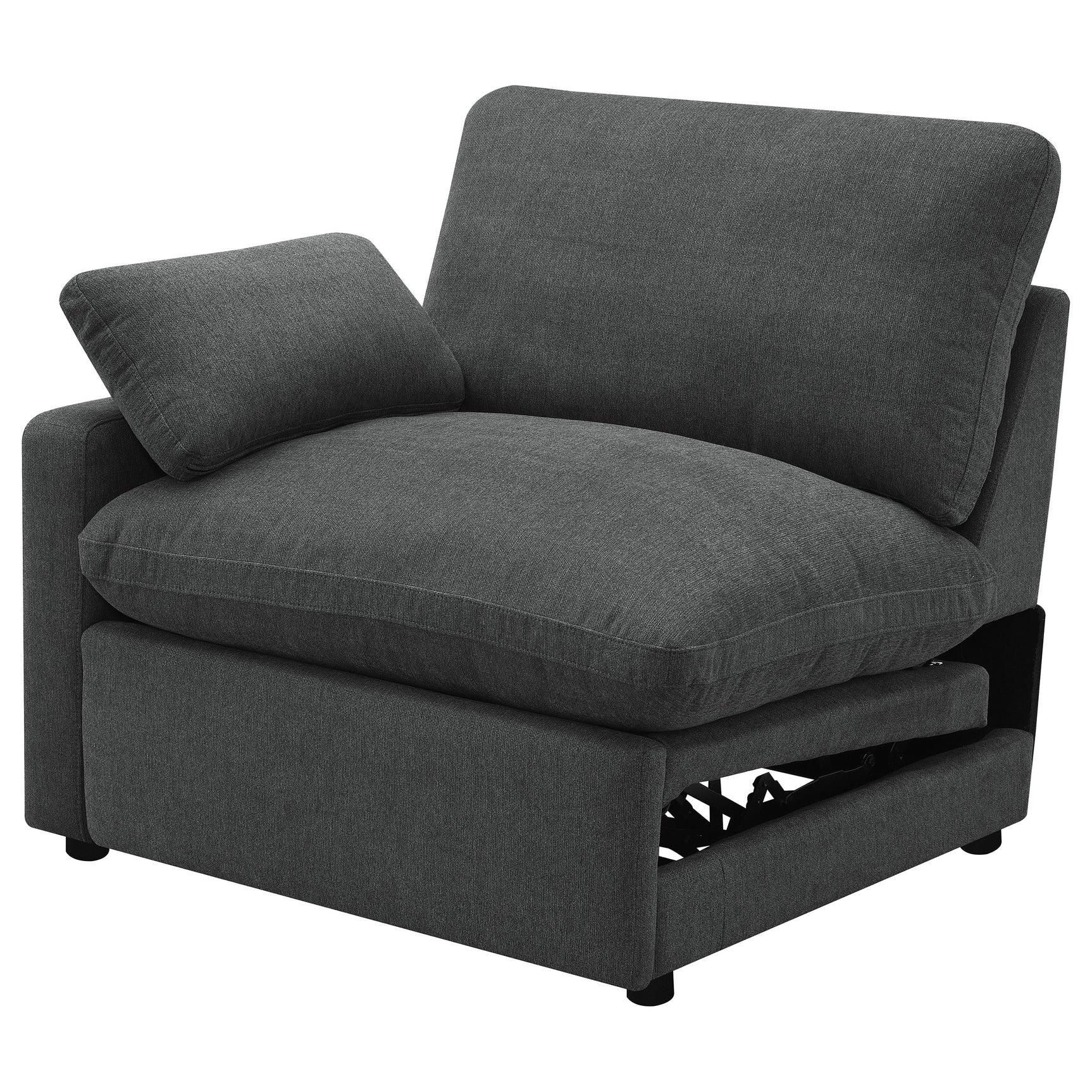 Collins Modular LAF Power Recliner Dark Grey - Tampa Furniture Outlet