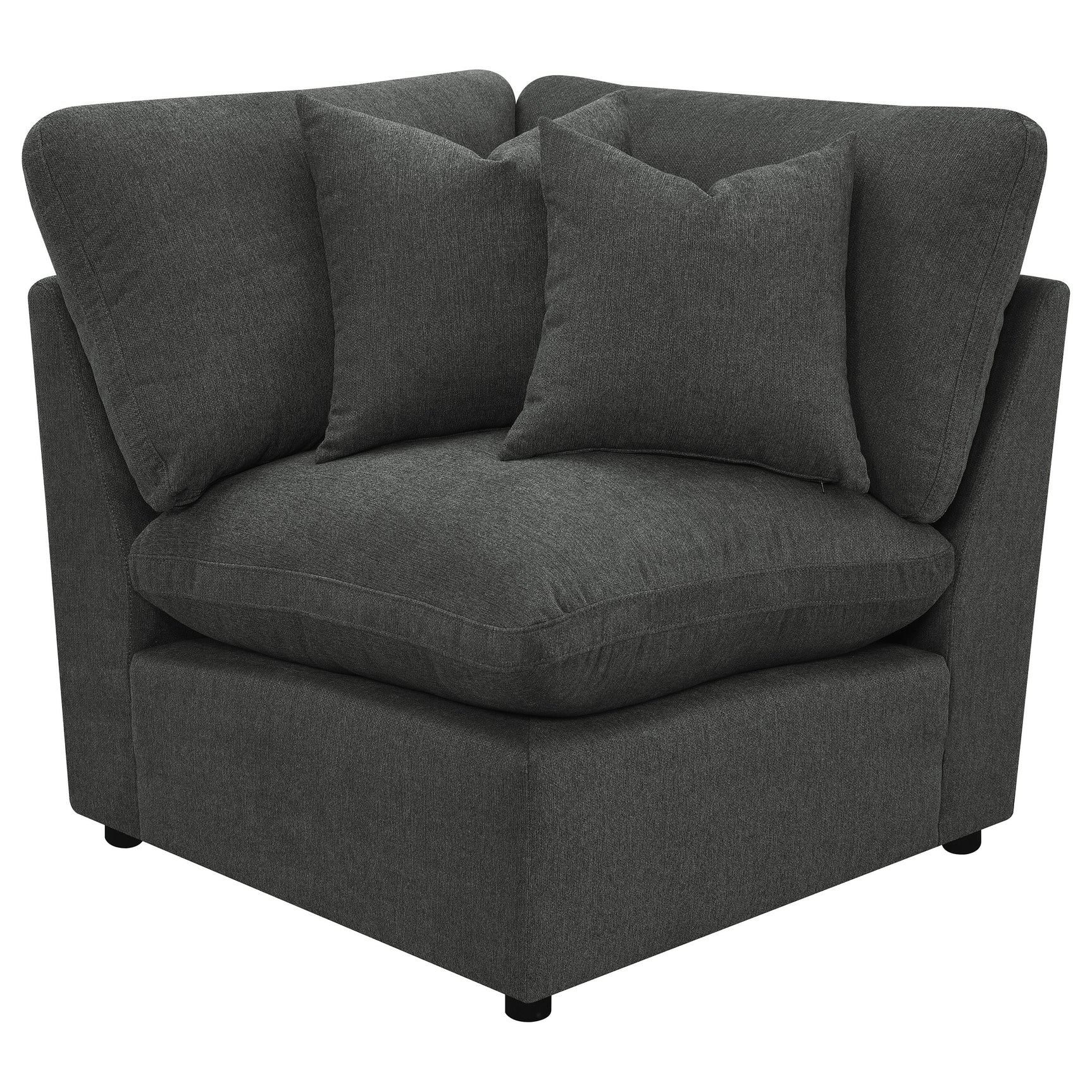 Collins 5-piece Modular Power Reclining Sectional Dark Grey - Tampa Furniture Outlet
