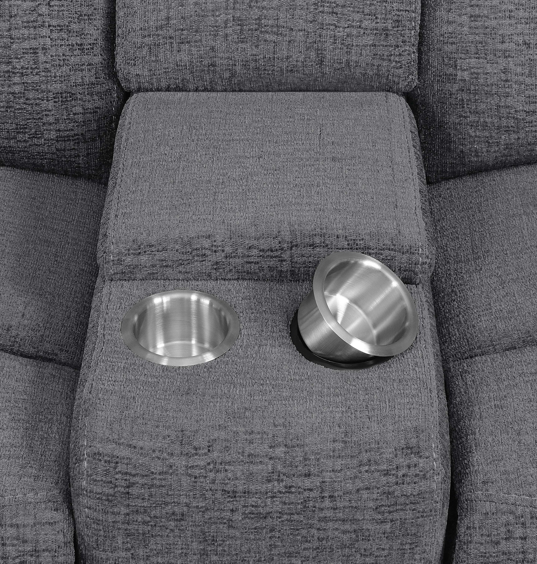 Bahrain 6-piece Modular Power Reclining Sectional Charcoal - Tampa Furniture Outlet