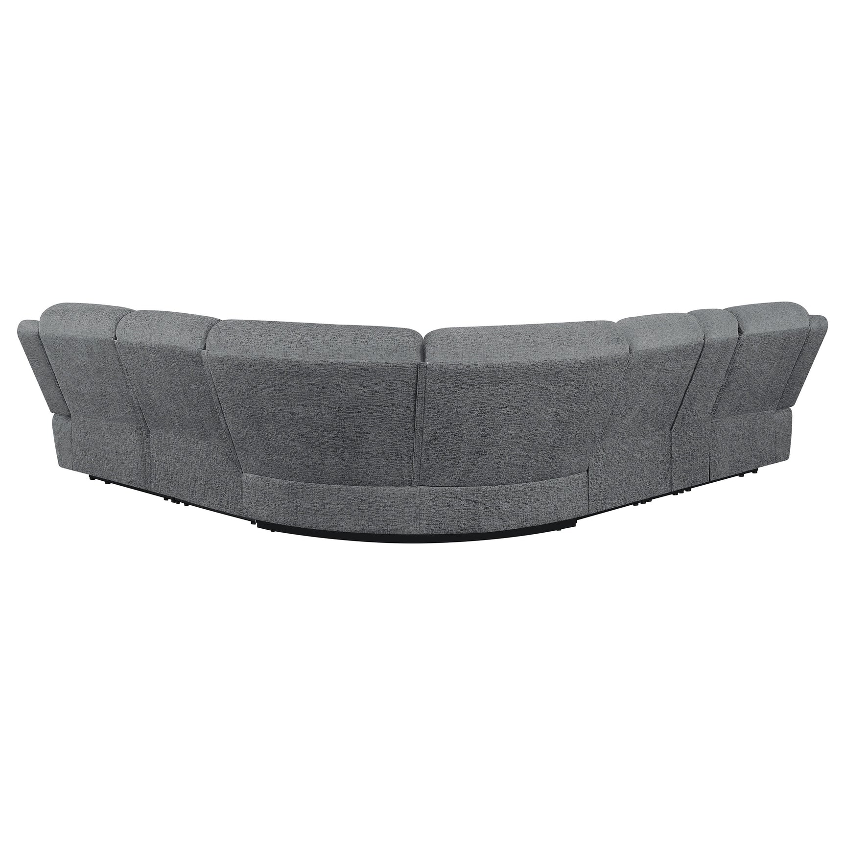 Bahrain 6-piece Modular Reclining Sectional Sofa Charcoal - Tampa Furniture Outlet