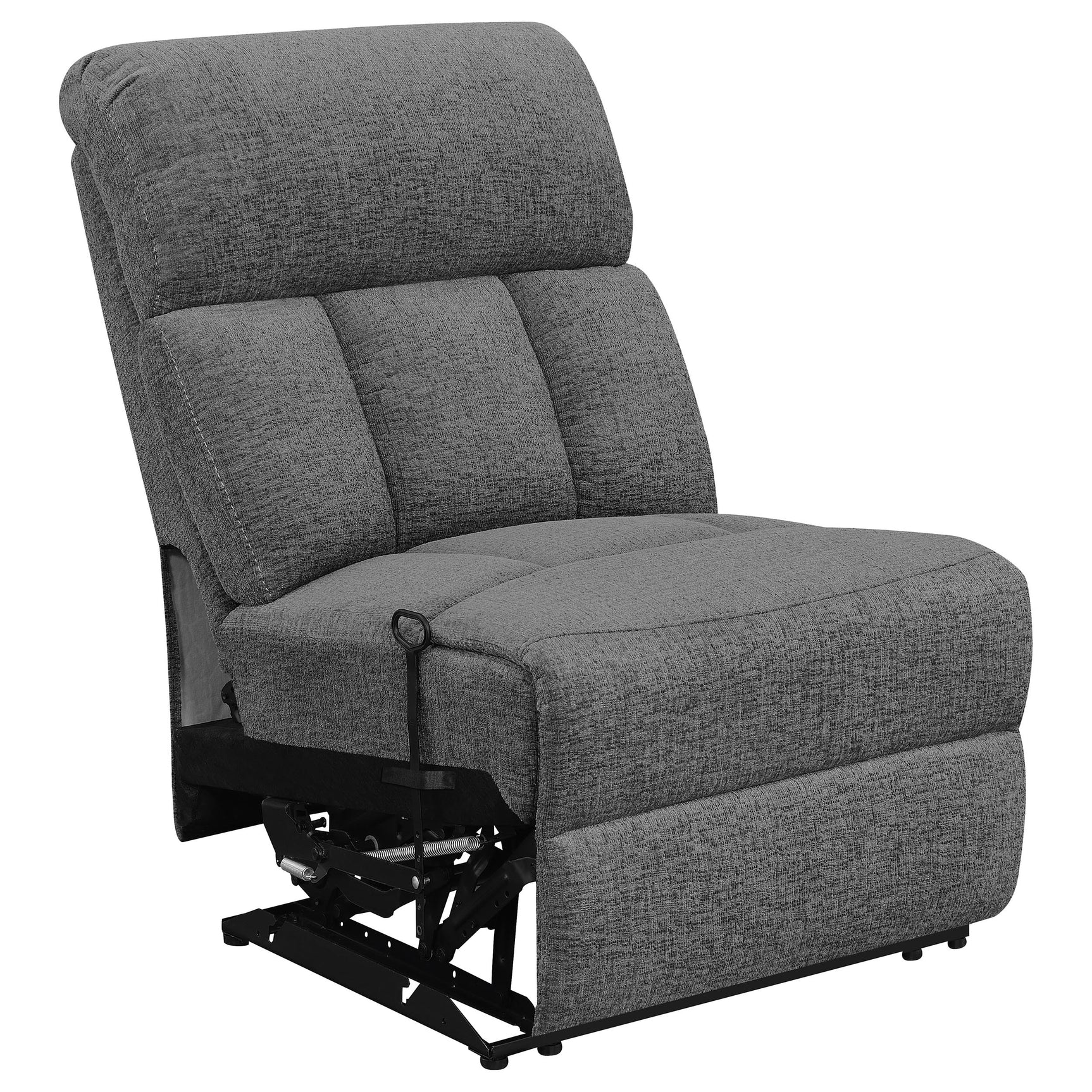Bahrain 5-piece Upholstered Home Theater Seating Charcoal - Tampa Furniture Outlet