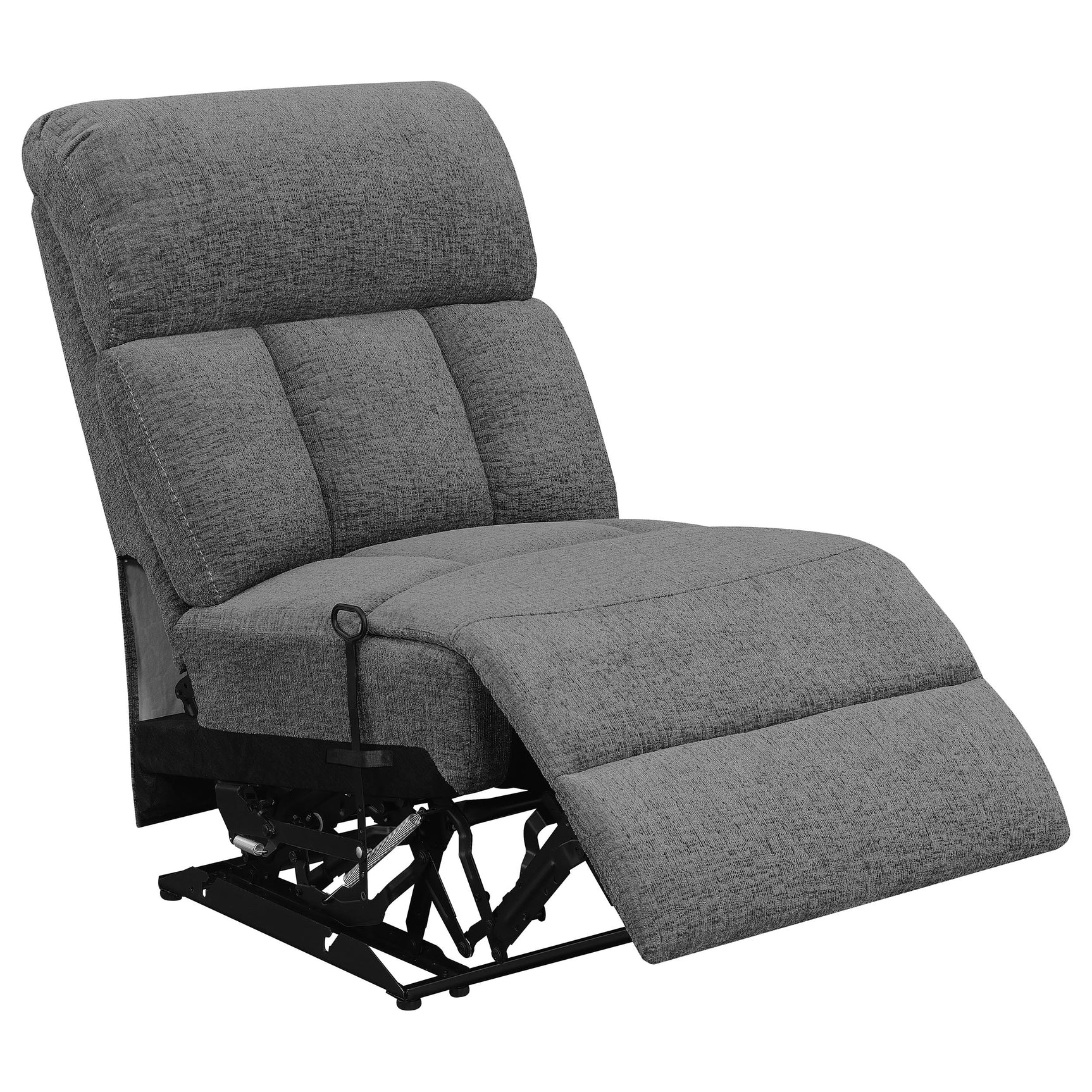 Bahrain 5-piece Upholstered Home Theater Seating Charcoal - Tampa Furniture Outlet