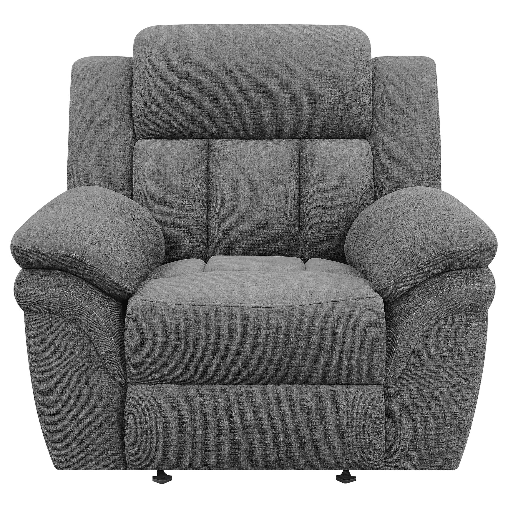 Bahrain Upholstered Power Glider Recliner Charcoal - Tampa Furniture Outlet