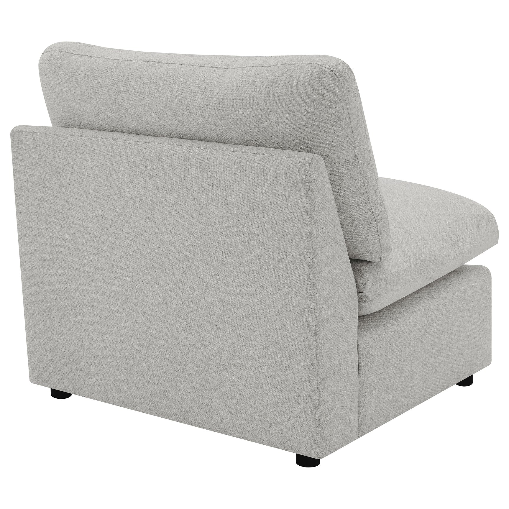 Collins Modular Armless Chair Grey - Tampa Furniture Outlet