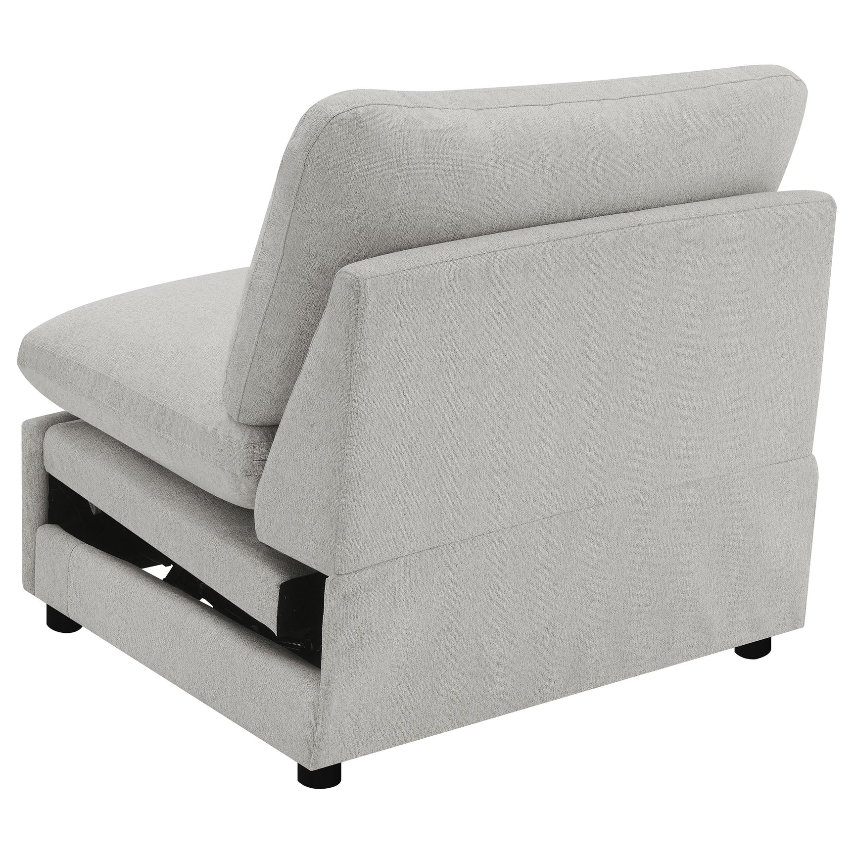 Collins Modular Power Armless Recliner Grey - Tampa Furniture Outlet