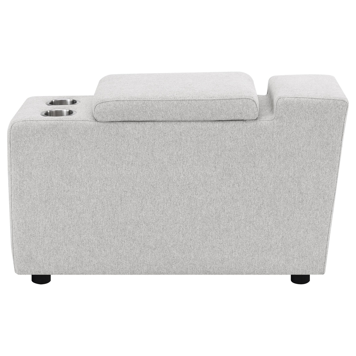 Collins Upholstered Modular Storage Console Grey