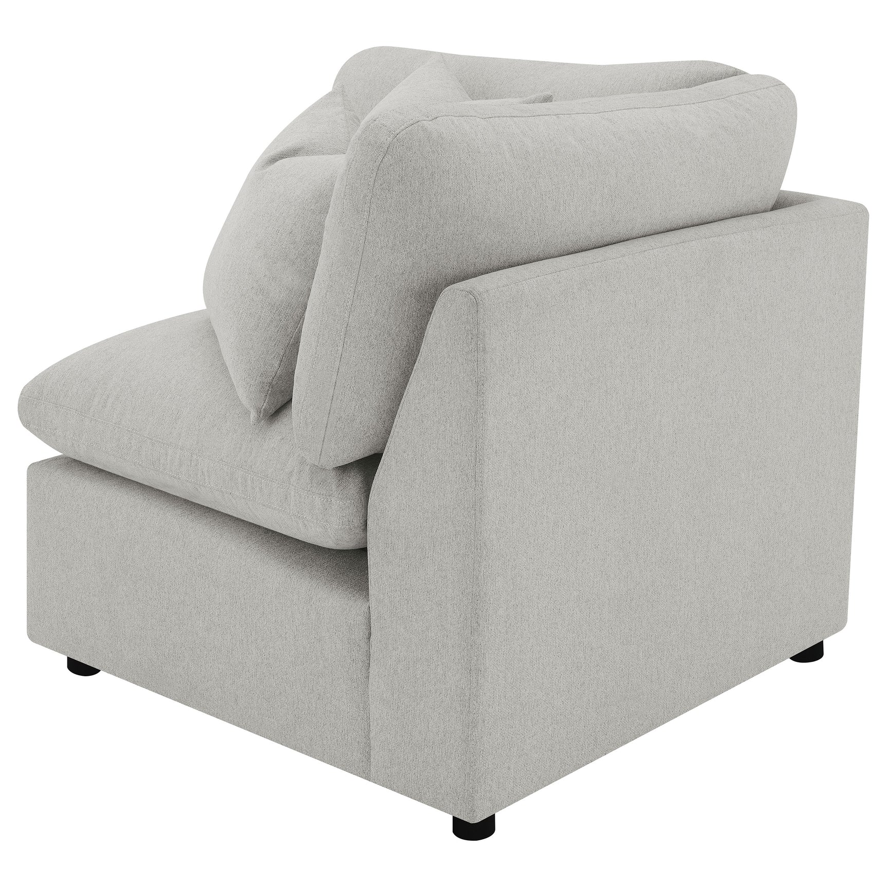 Collins Modular Corner Chair Grey - Tampa Furniture Outlet