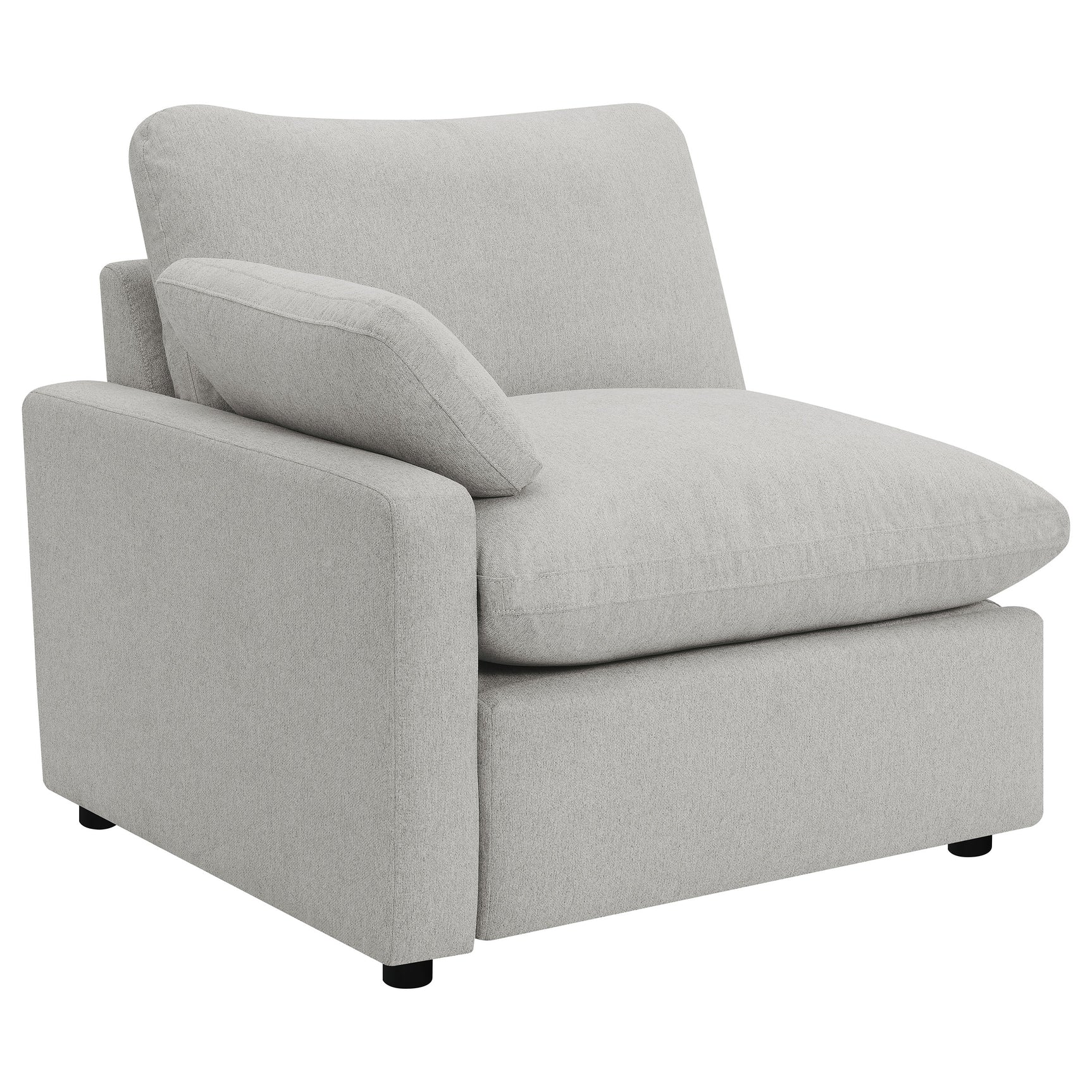 Tampa Furniture Outlet - Coaster - Collins Modular LAF Power Recliner Grey - 609560LRP