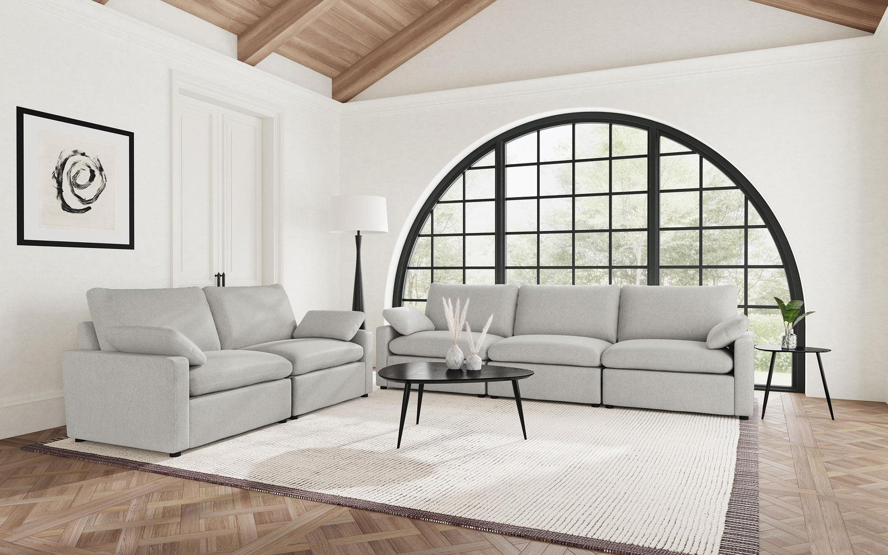 Collins Modular Power Sofa Grey - Tampa Furniture Outlet