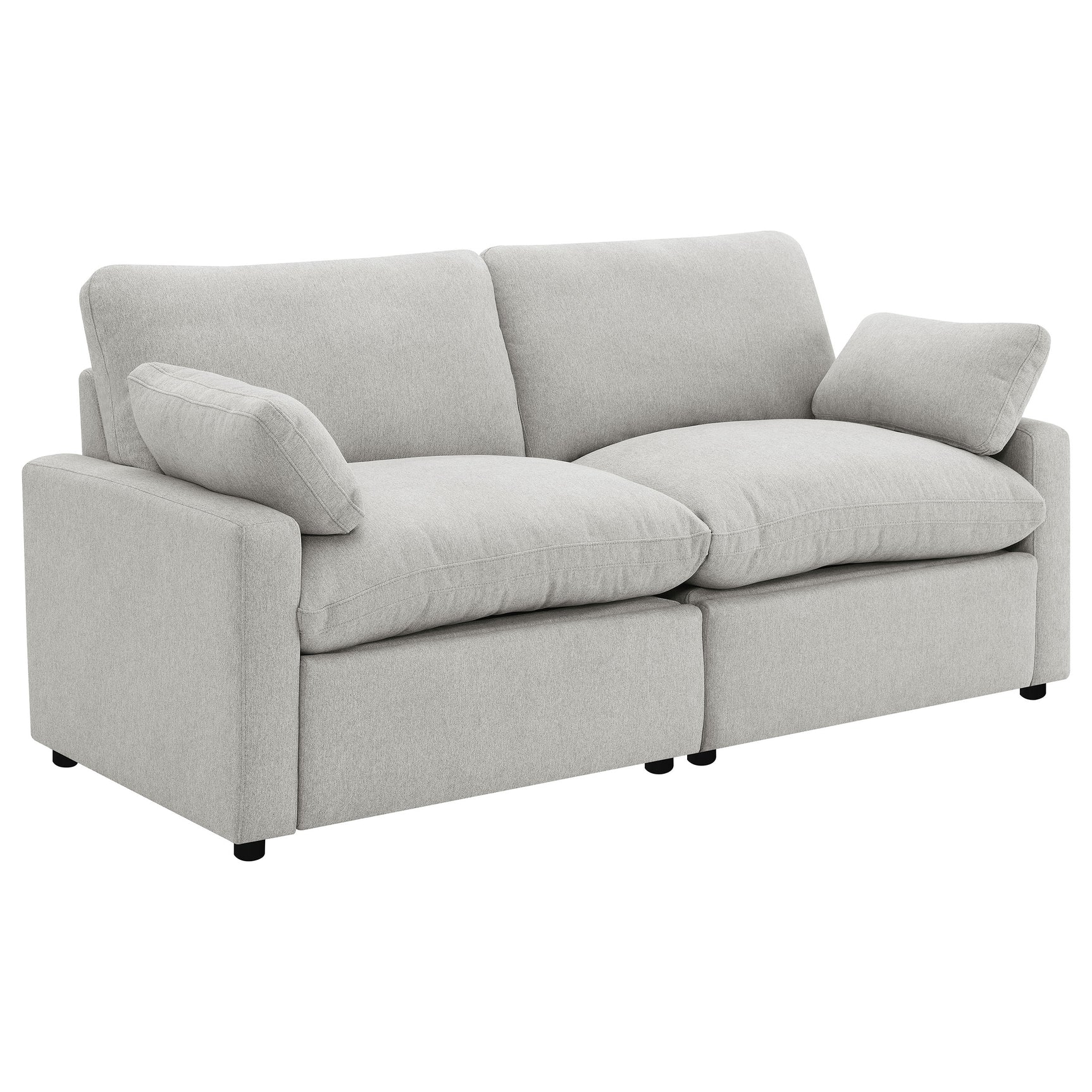 Tampa Furniture Outlet - Coaster - Collins Modular Power Loveseat Grey - 609562P
