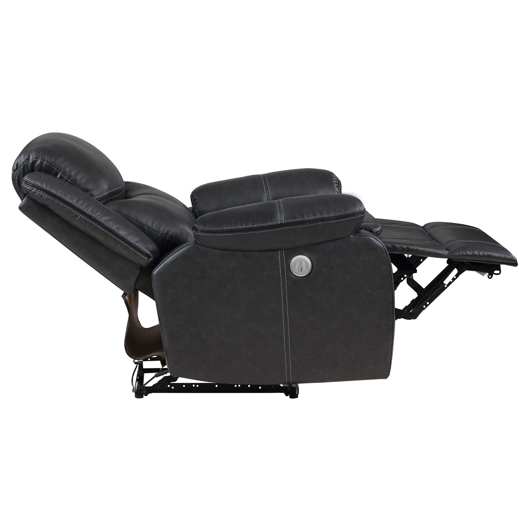Sycamore Upholstered Power Recliner Chair Dark Grey - Tampa Furniture Outlet