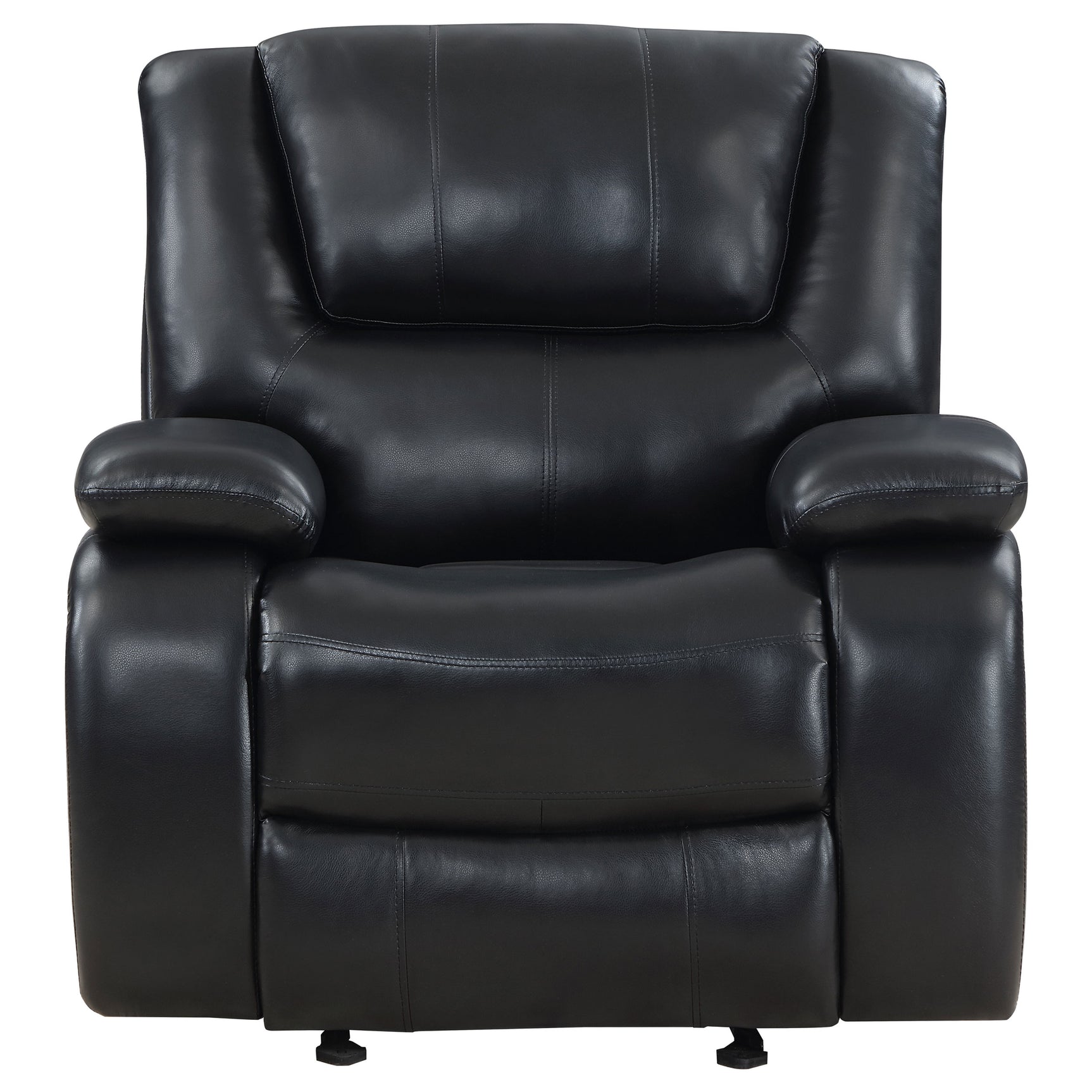 Camila Upholstered Glider Recliner Chair Black - Tampa Furniture Outlet
