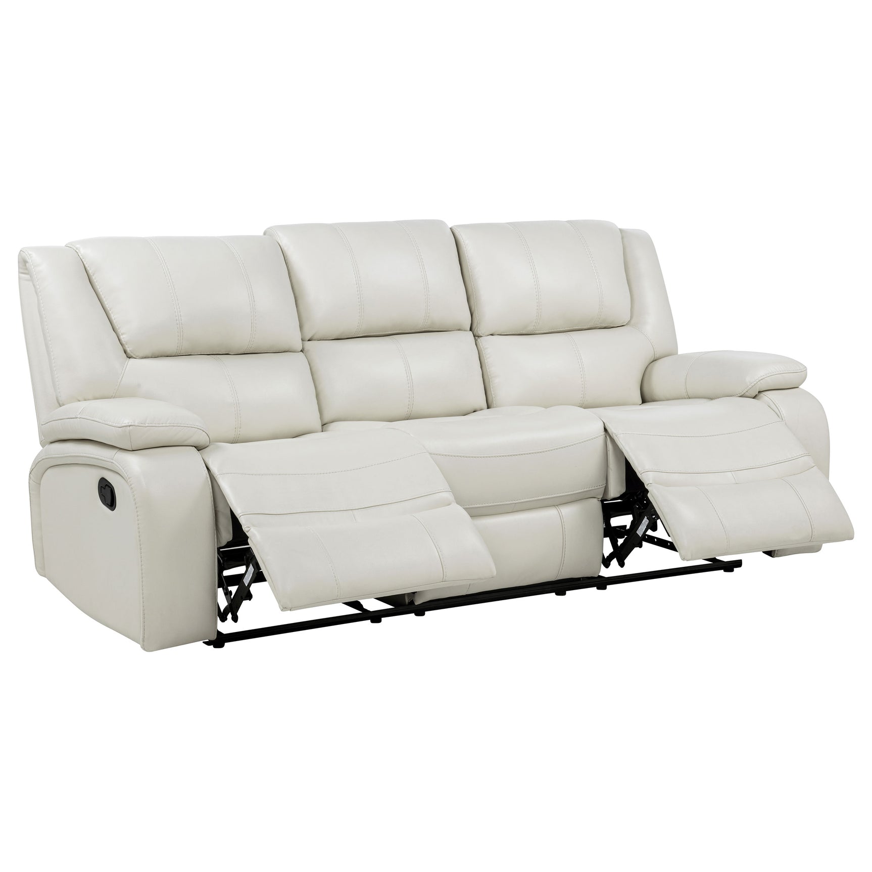 Tampa Furniture Outlet - Coaster - Camila Upholstered Motion Reclining Sofa White - 610247