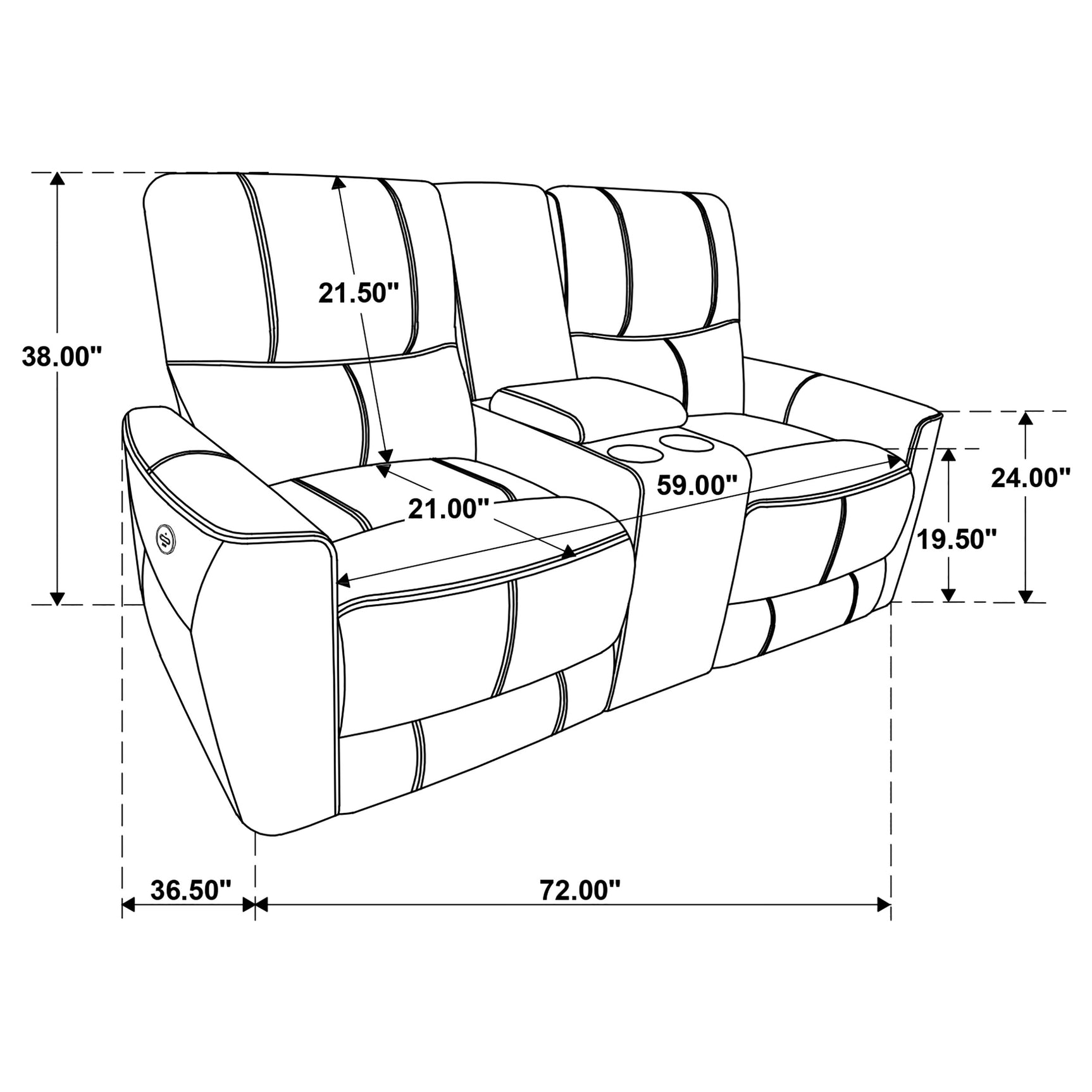 Greenfield 3-piece Power Reclining Sofa Set Dove Grey - Tampa Furniture Outlet