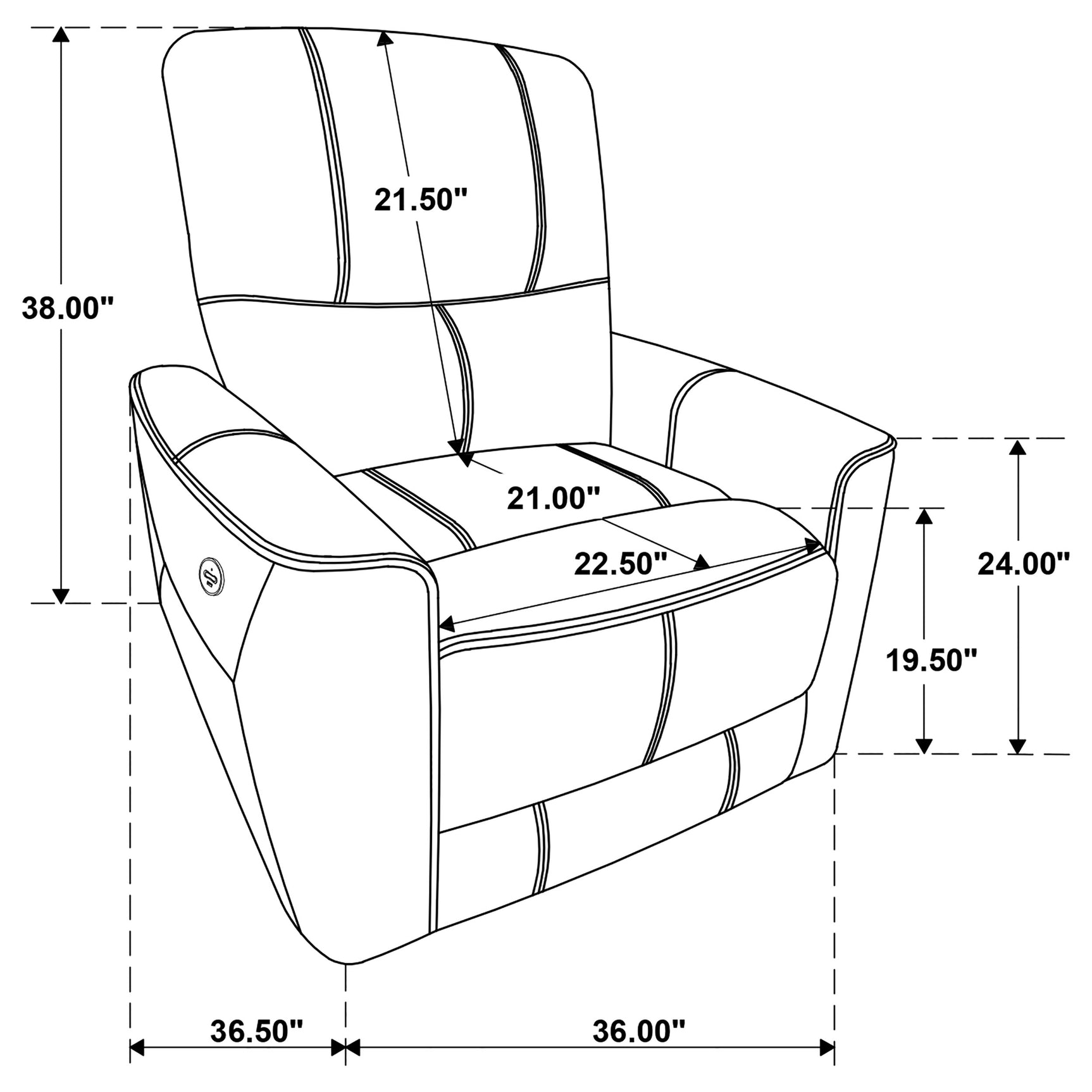 Greenfield 3-piece Power Reclining Sofa Set Dove Grey