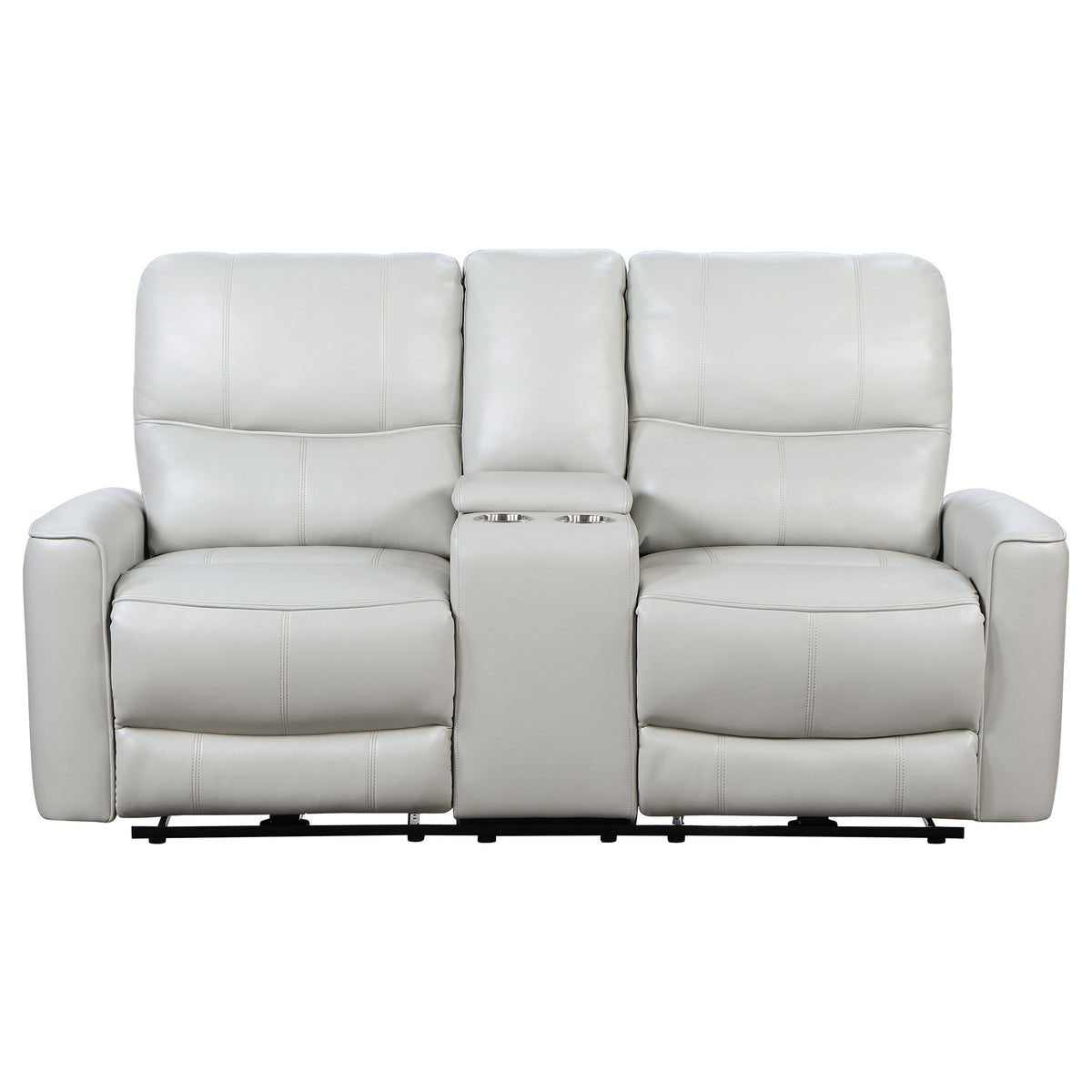 Greenfield Upholstered Power Reclining Loveseat Dove Grey