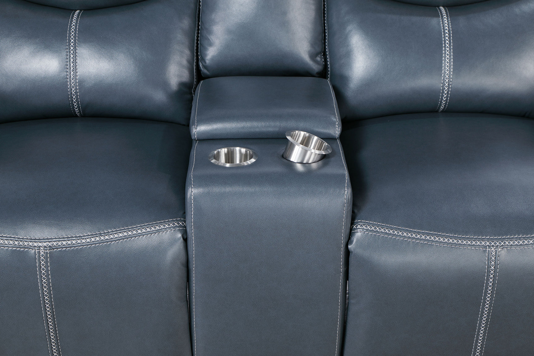 Sloane 2-piece Upholstered Reclining Sofa Set Blue - Tampa Furniture Outlet