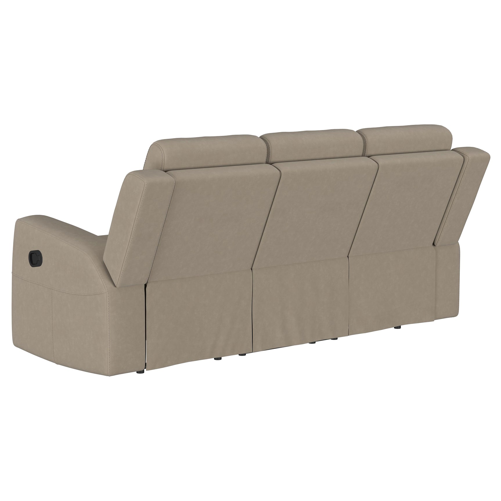 Brentwood 2-piece Upholstered Reclining Sofa Set Taupe - Tampa Furniture Outlet