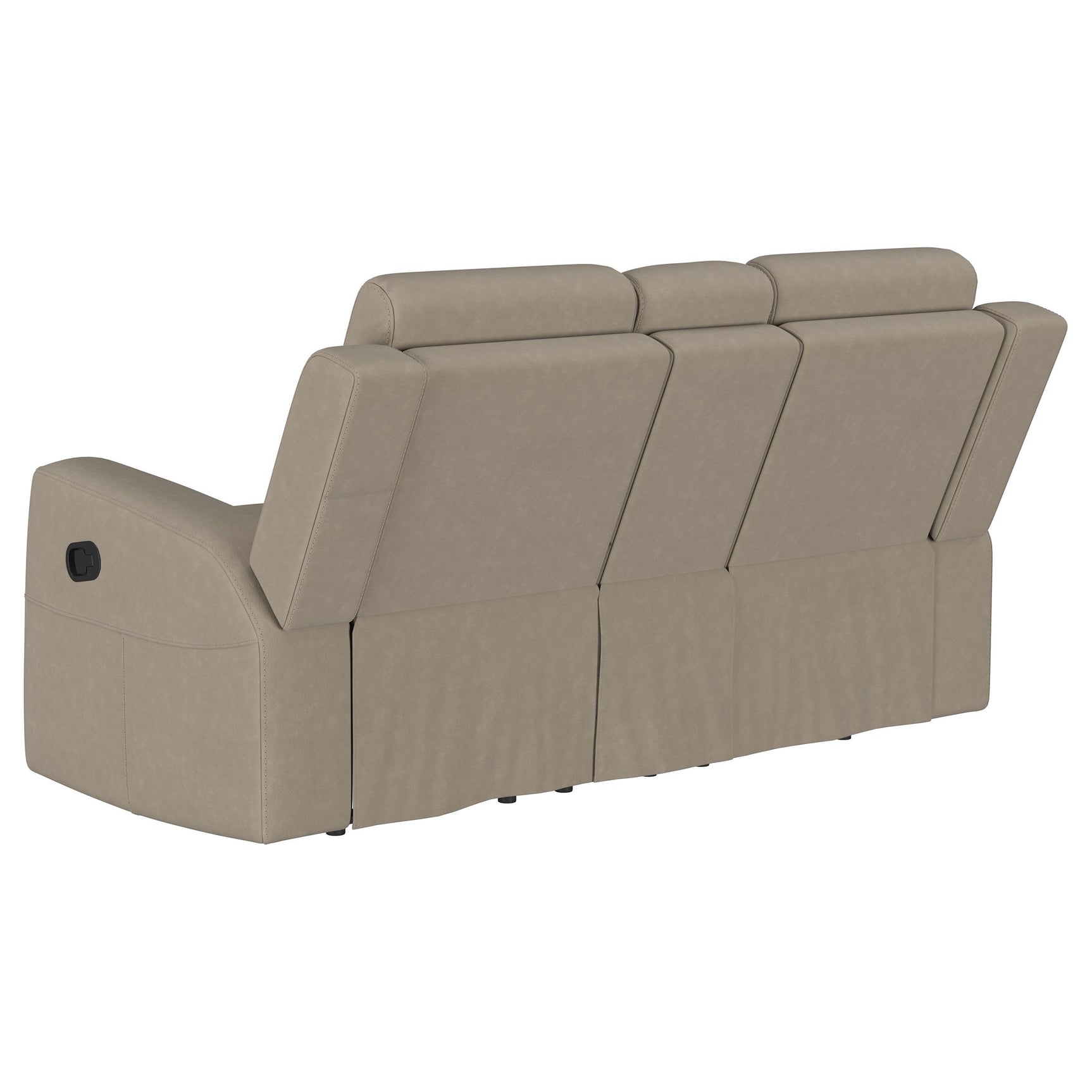 Brentwood 2-piece Upholstered Reclining Sofa Set Taupe - Tampa Furniture Outlet