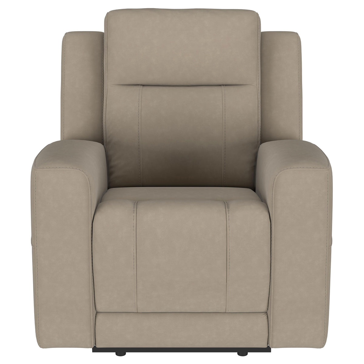 Brentwood 3-piece Upholstered Reclining Sofa Set Taupe